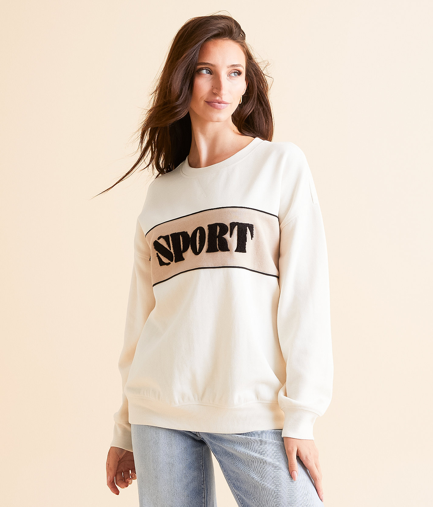 White Crow Sport Pullover - Women's Sweatshirts in Sea Salt