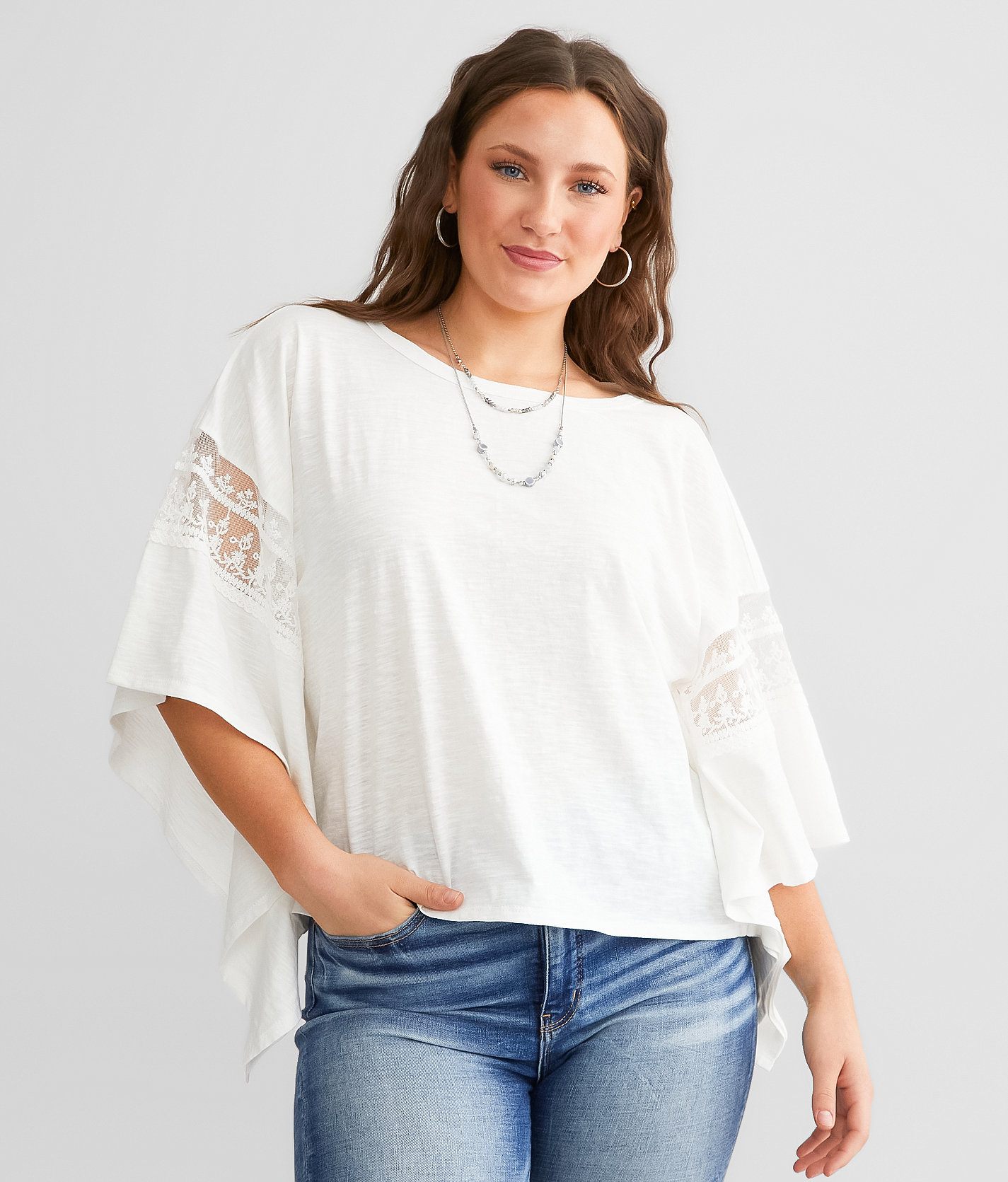 Daytrip Oversized Dolman Top - Women's Shirts & Blouses in White