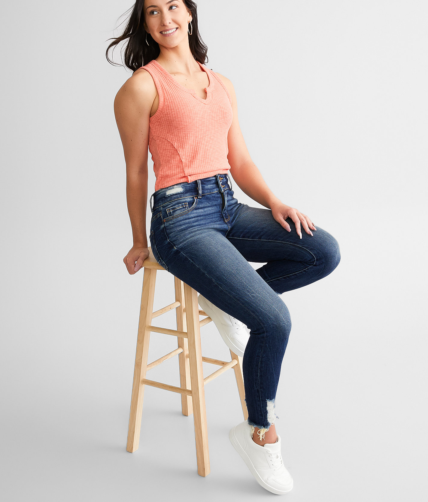 BKE Gabby Ankle Skinny Stretch Jean - Women's Jeans in Dollman