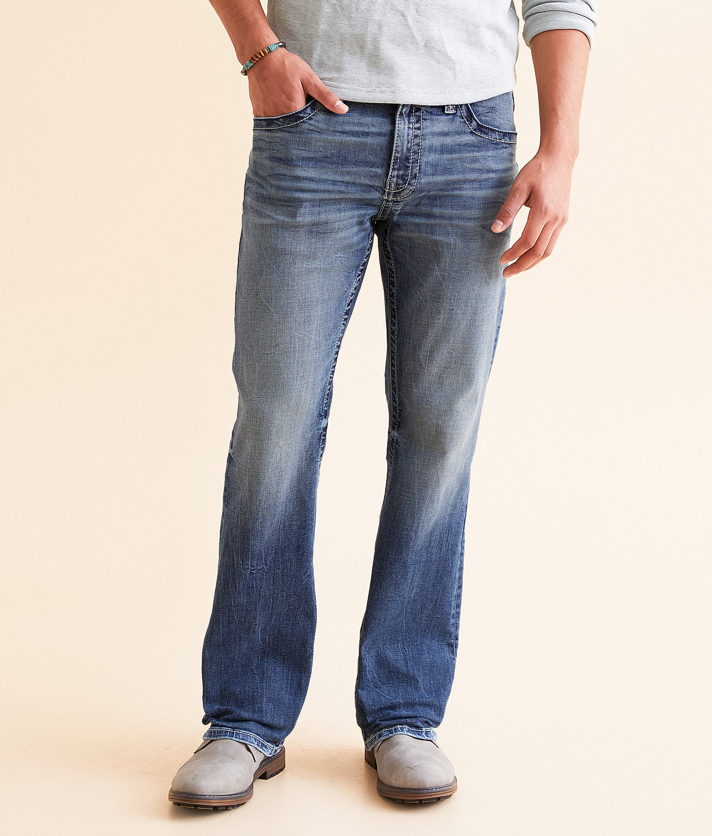 BKE Jake Boot Stretch Jean - Men's Jeans in Oakerson