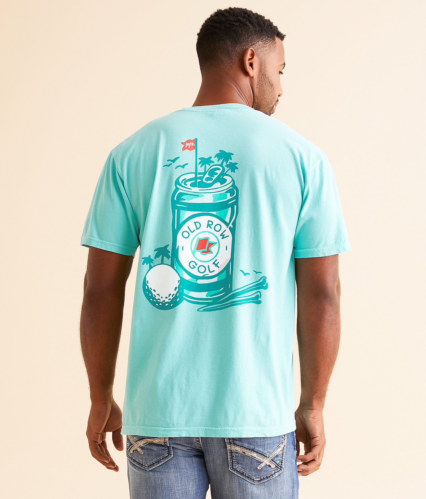 Old Row 19th Hole T-Shirt - Men's T-Shirts in Chalky Mint