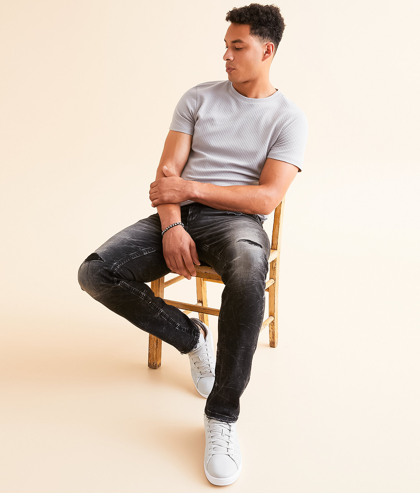 Salvage Riot Taper Stretch Jean - Men's Jeans in Pale Ale