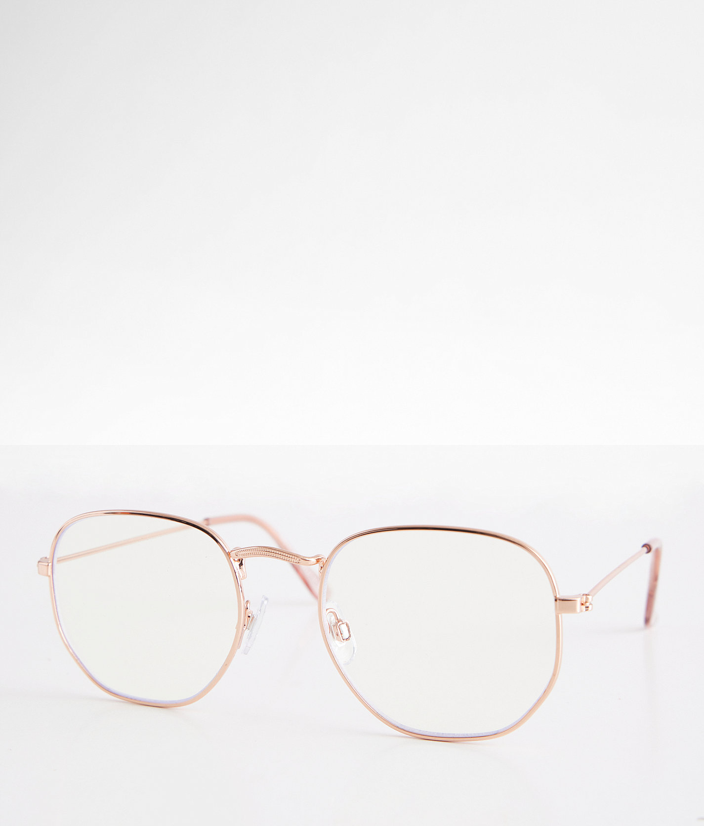 BKE Iconic Blue Light Blocking Glasses - Women's Sunglasses & Glasses in Rose Gold