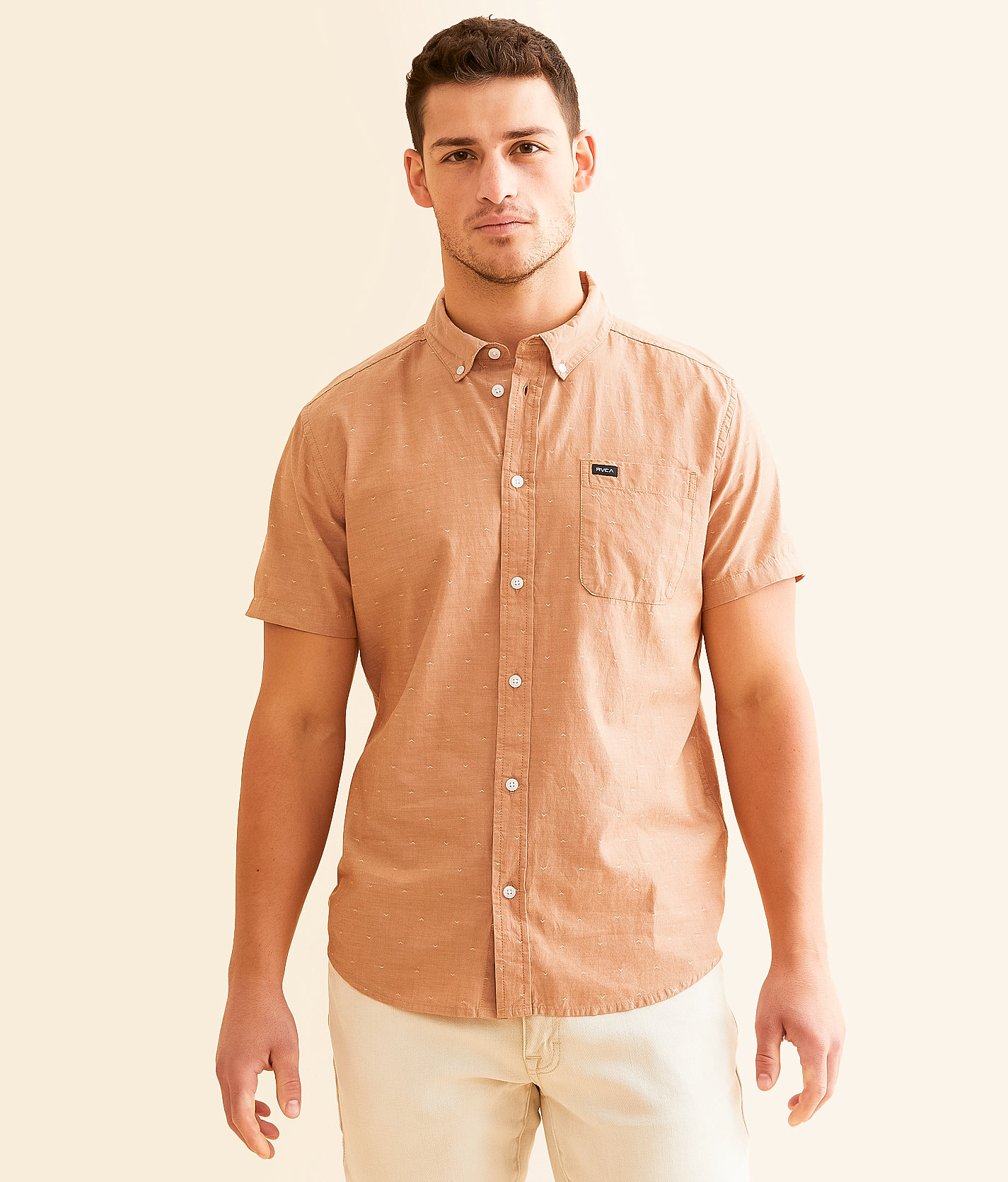 RVCA That'll Do Dobby Shirt - Men's Shirts in Adobe