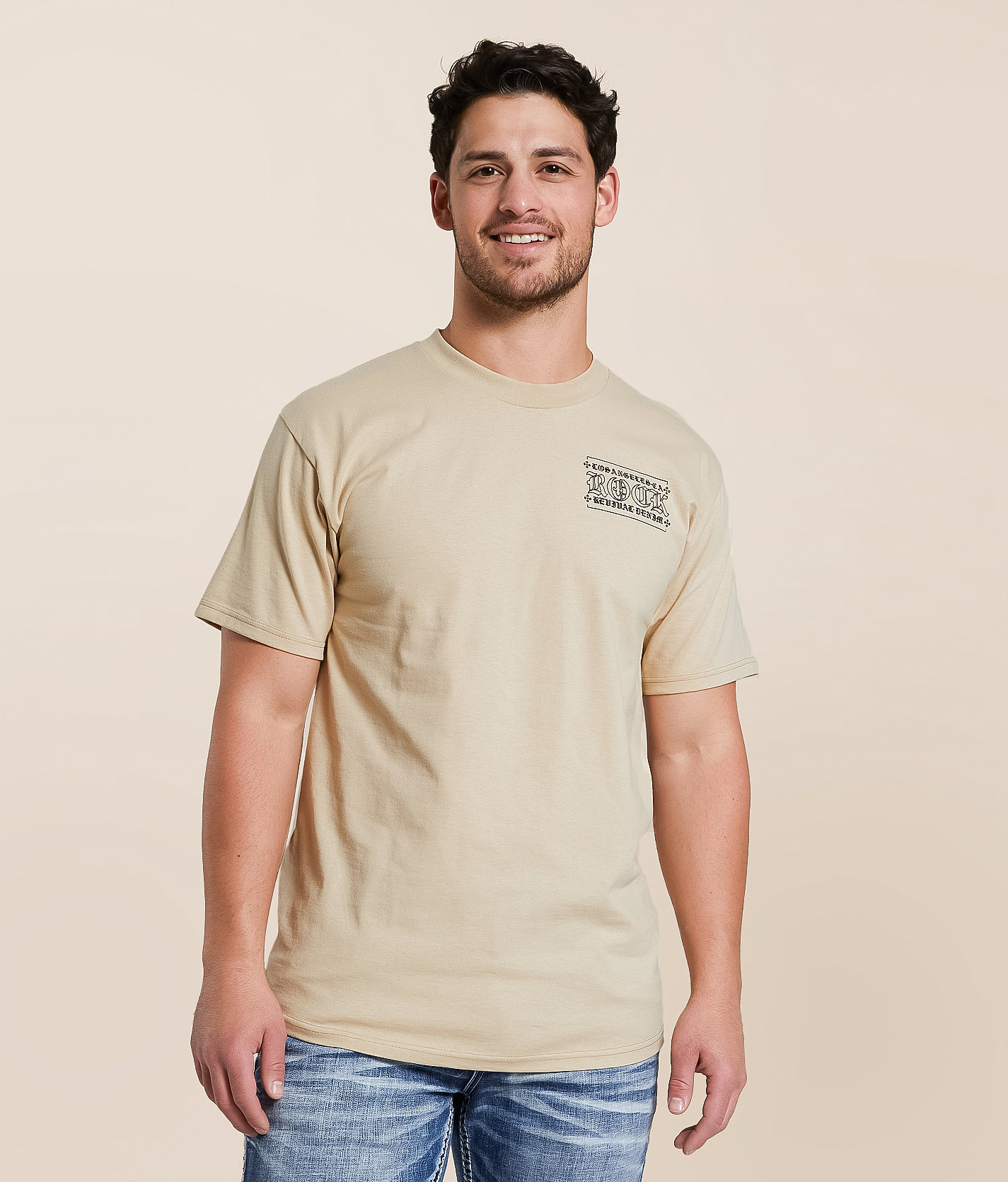 Rock Revival Adam T-Shirt - Men's T-Shirts in Sand