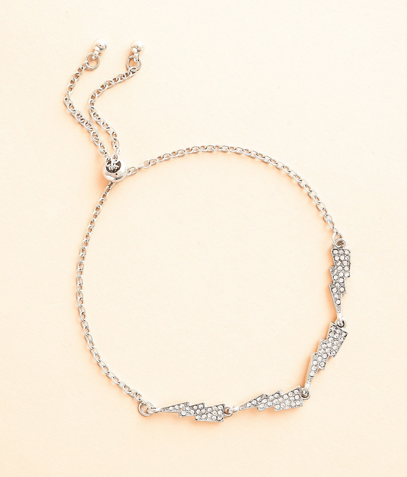 BKE Lightning Bolt Slider Bracelet - Women's Jewelry in Silver
