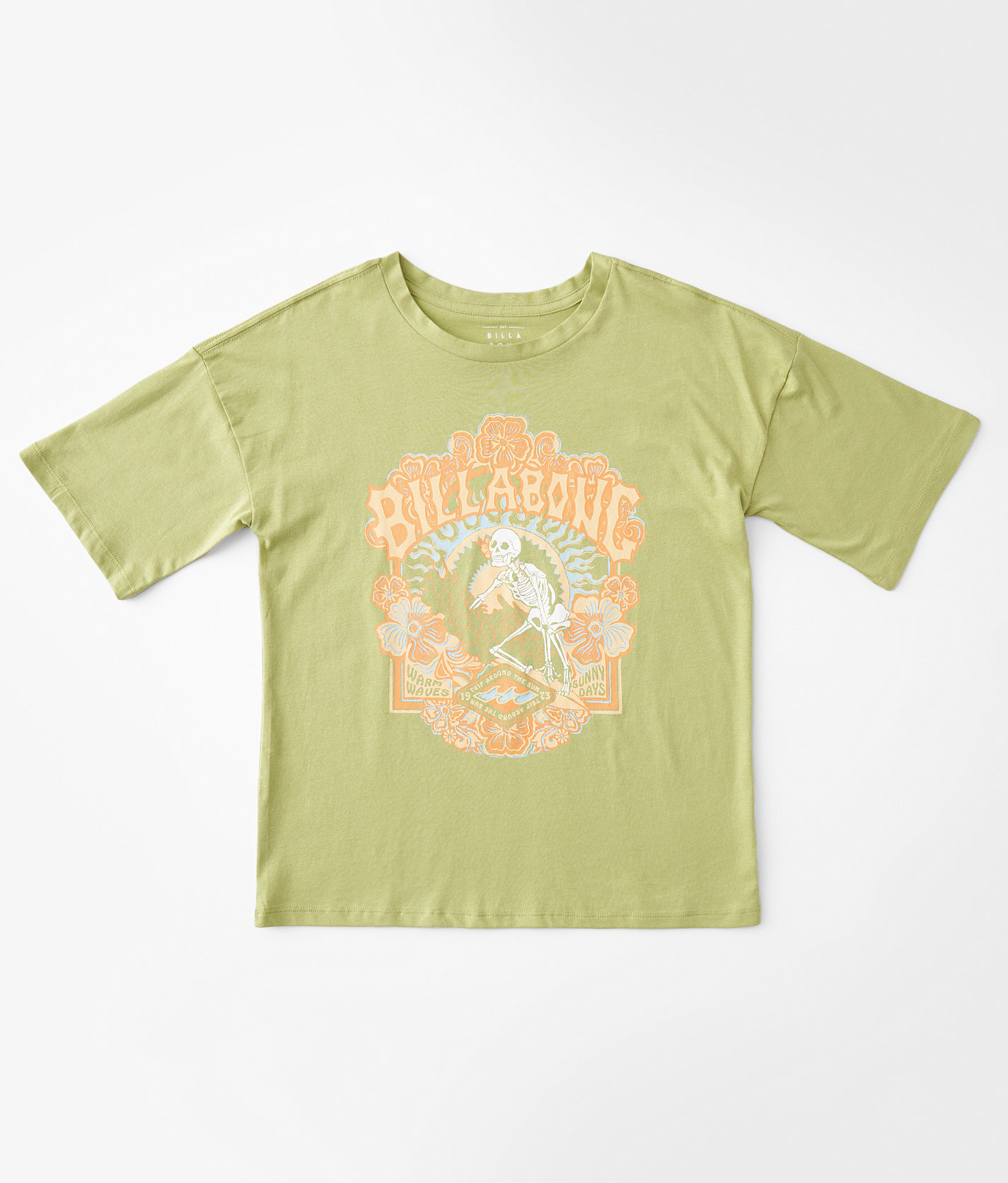 Girls - Billabong Sunny Days Oversized T-Shirt - Girl's T-Shirts in Willow