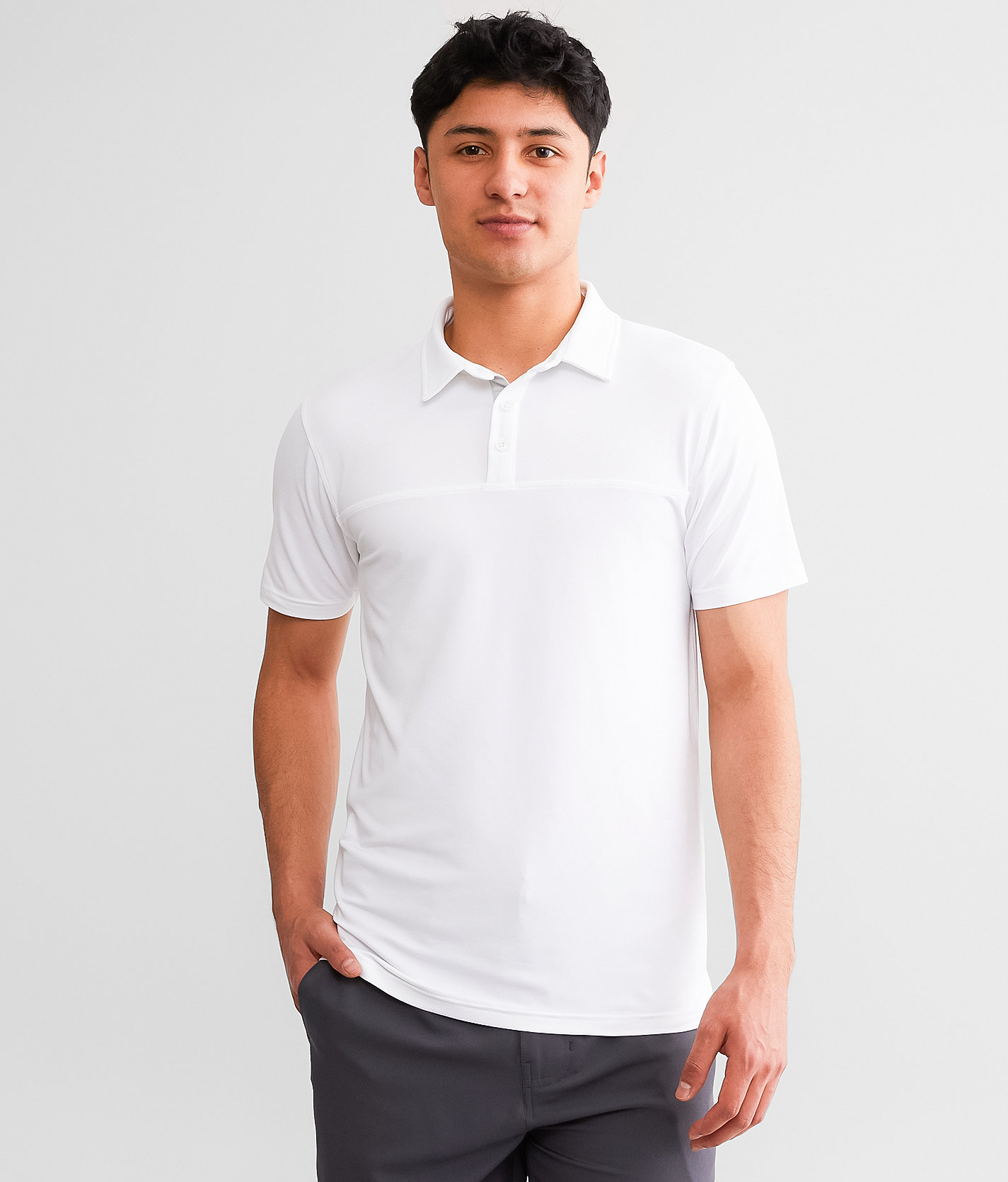 BKE Prima Performance Polo - Men's Polos in White