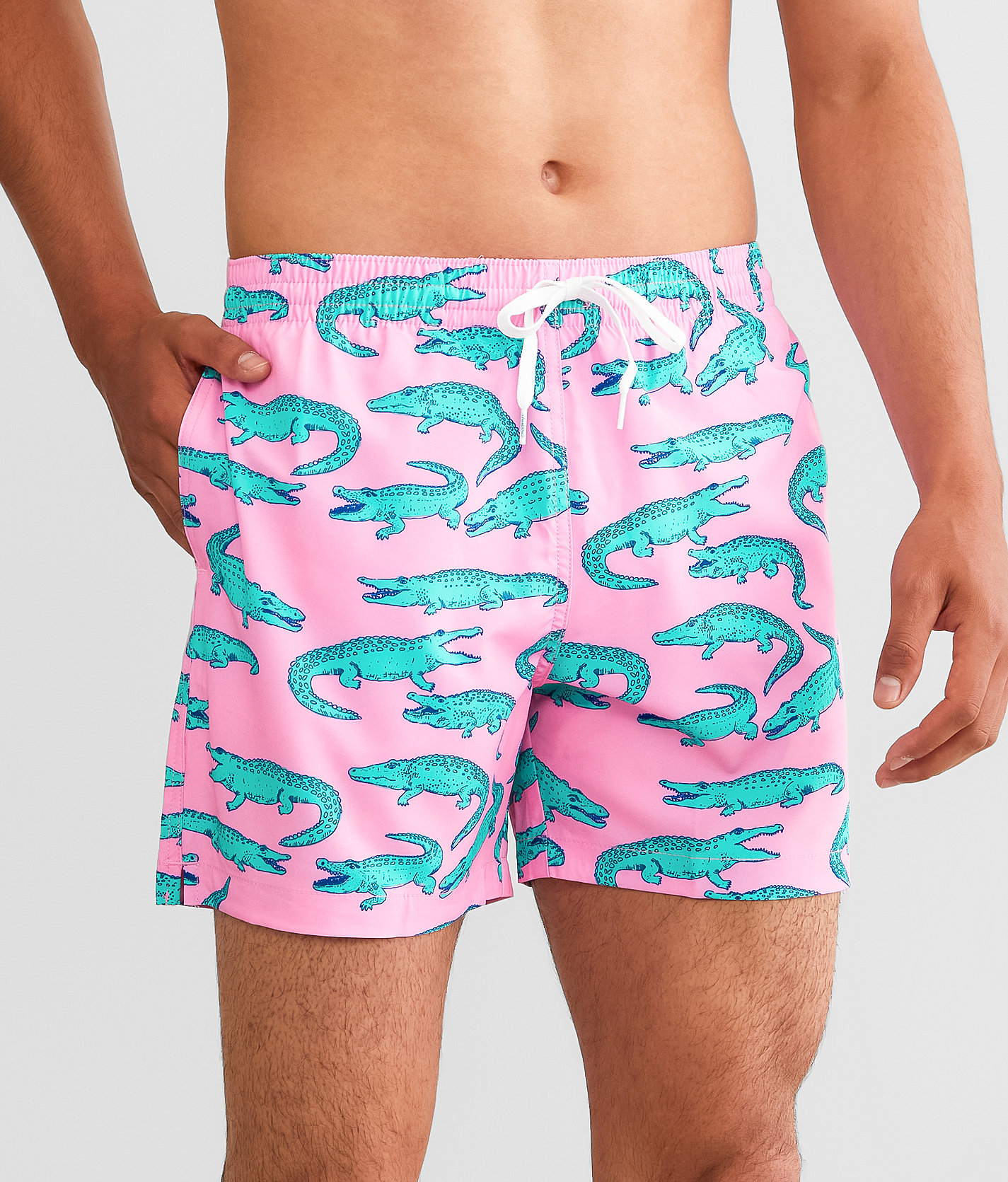 Chubbies The En Fuego Stretch Swim Trunks - Men's Swimwear in Pink
