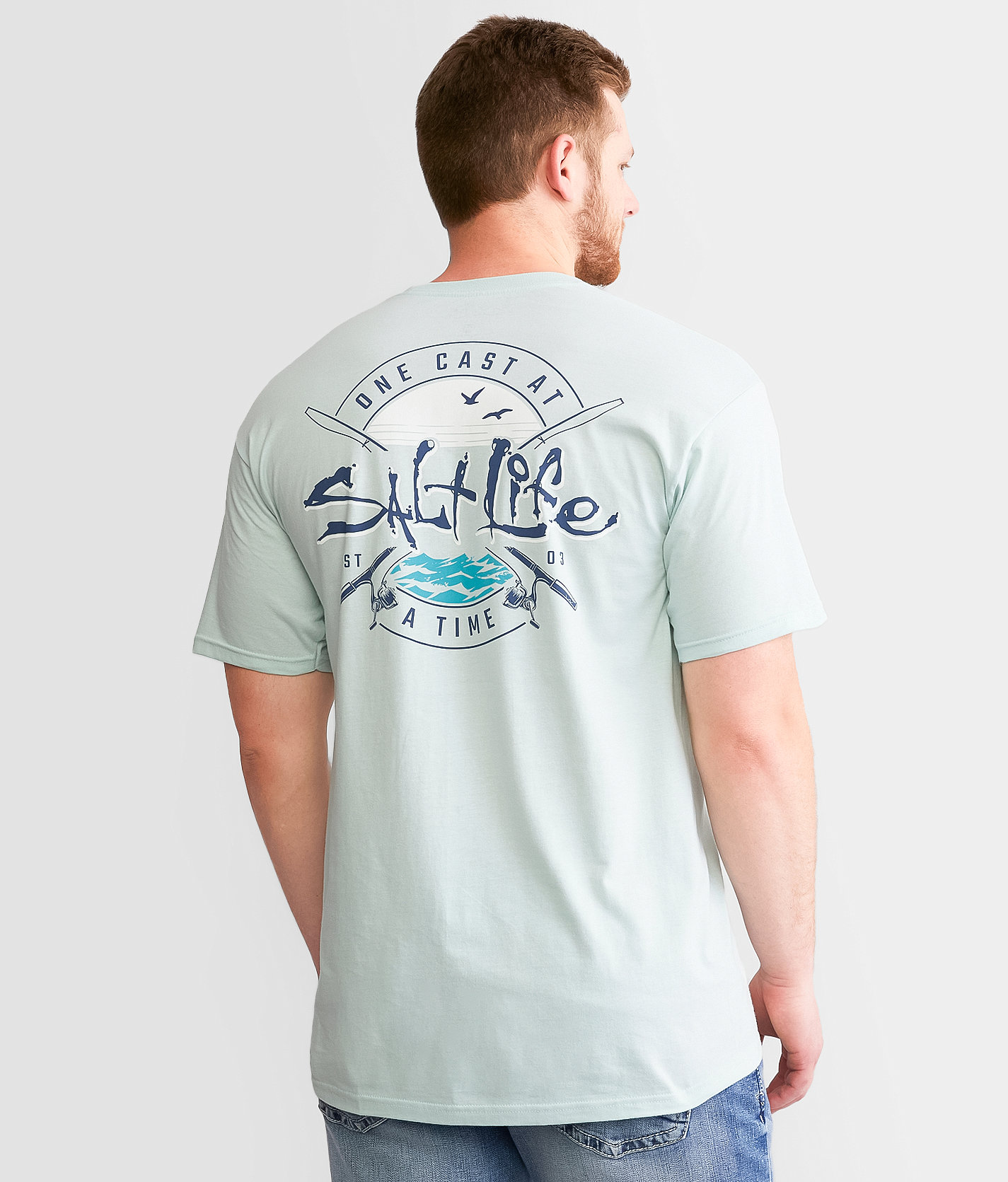 Salt Life One Cast T-Shirt - Men's T-Shirts in Fresh Mint