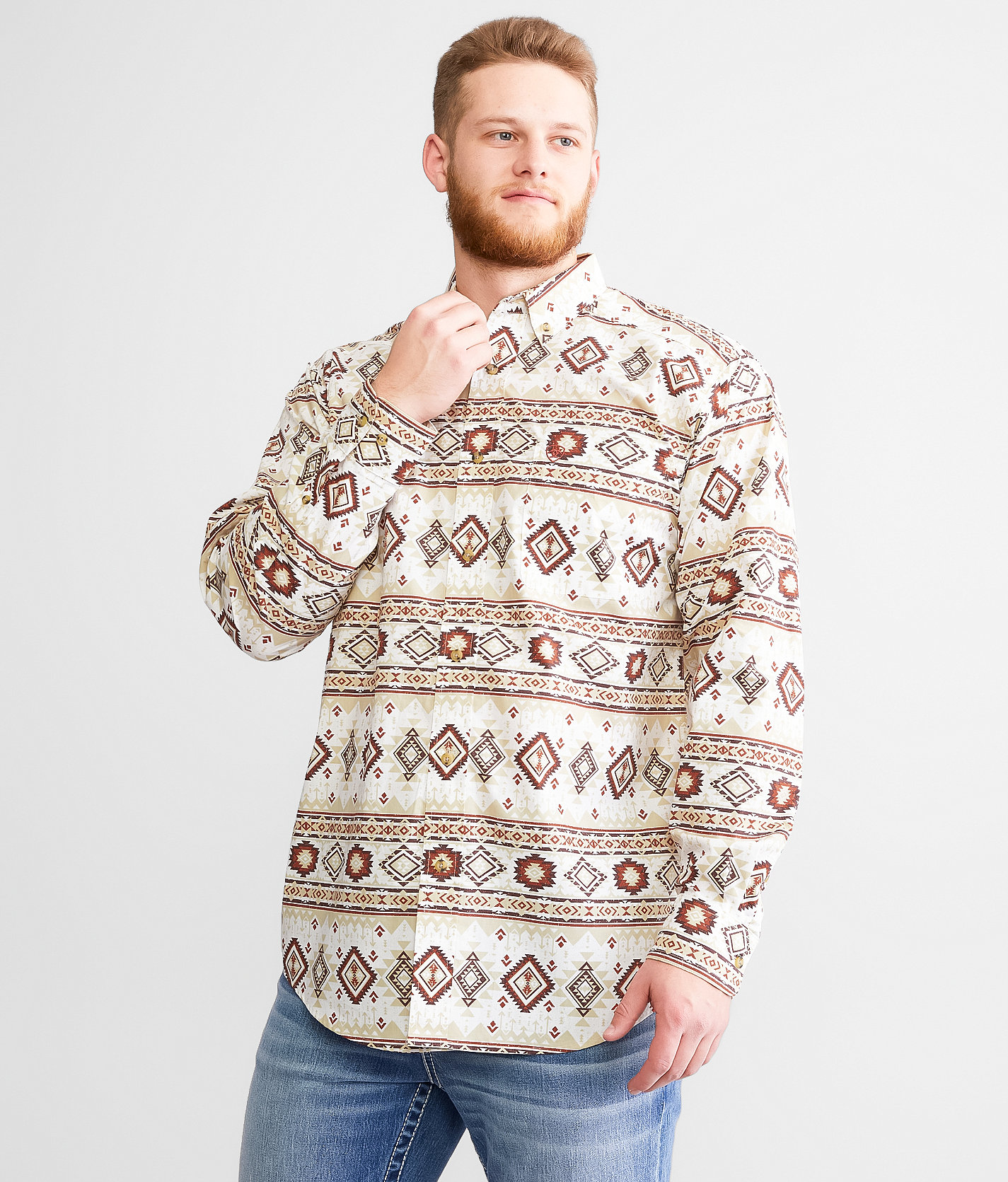 Ariat Shay Western Shirt - Men's Shirts in White