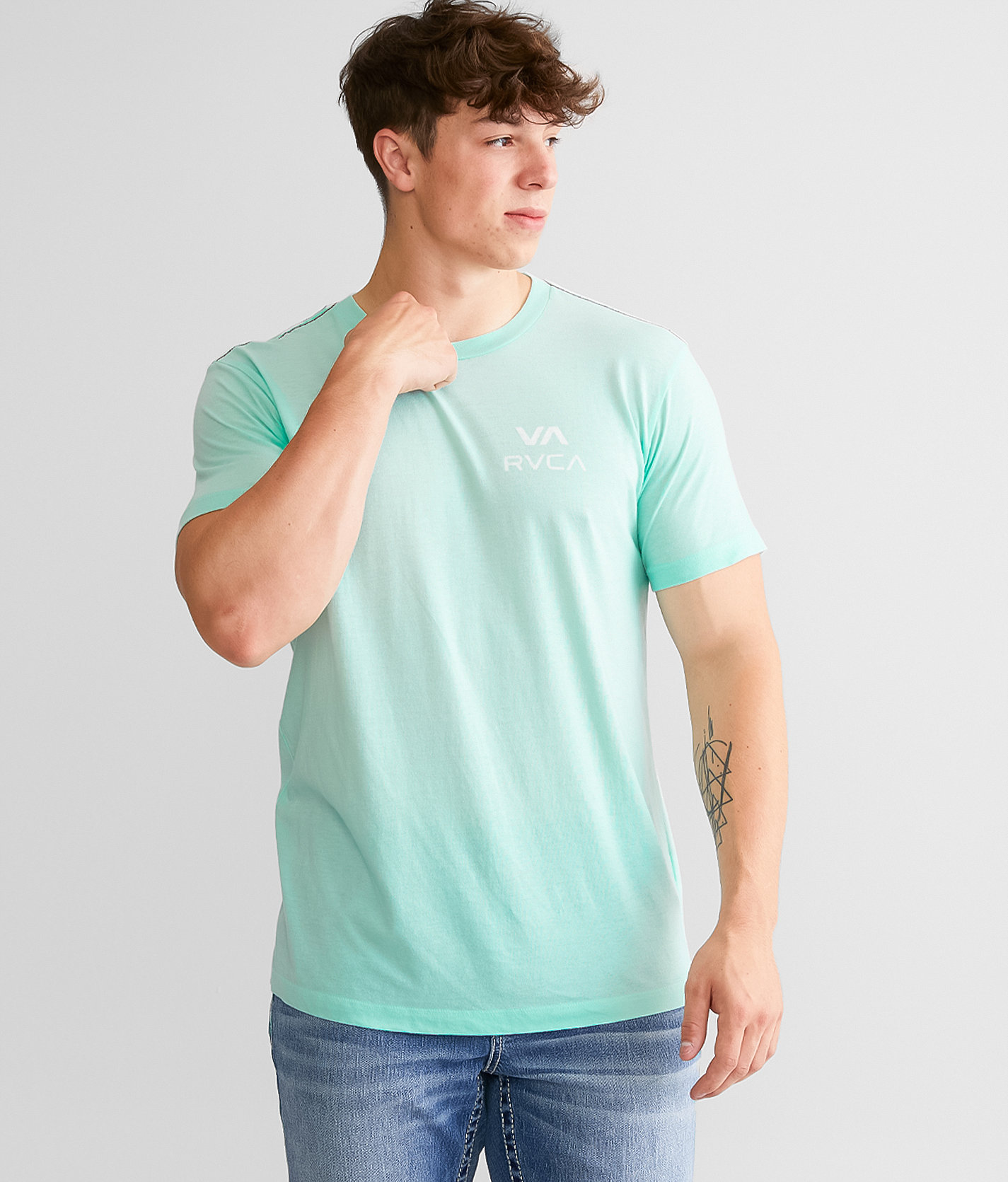 RVCA Different Ways T-Shirt - Men's T-Shirts in Ice Blue
