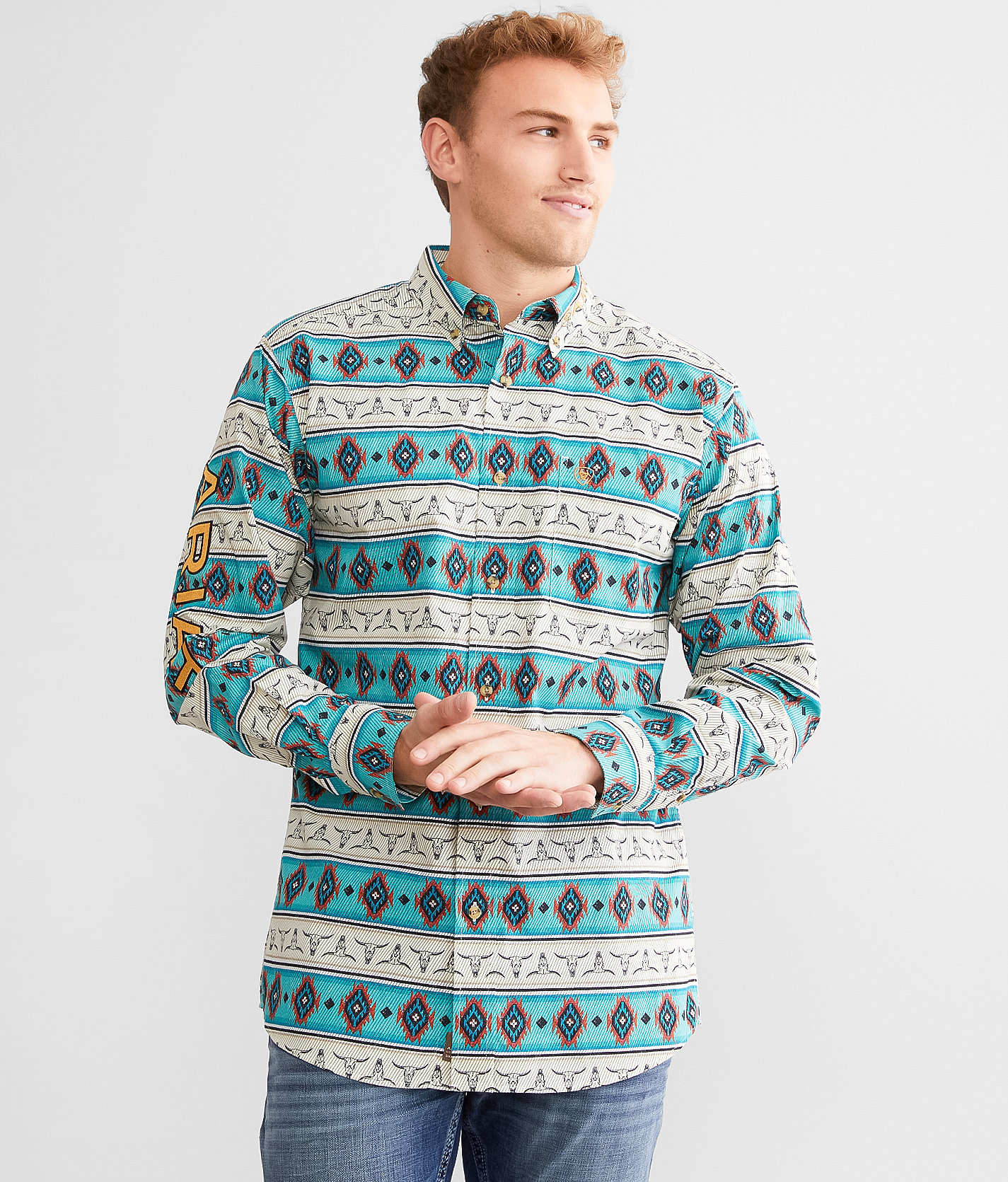 Ariat Team Cruz Western Shirt - Men's Shirts in Sandshell