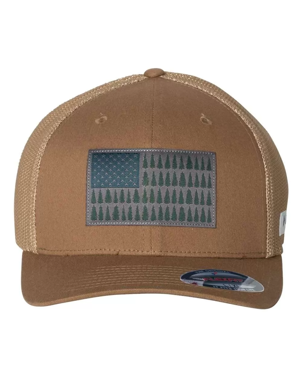 Columbia 183710 PFG Tree Flag Mesh Flexfit® Cap