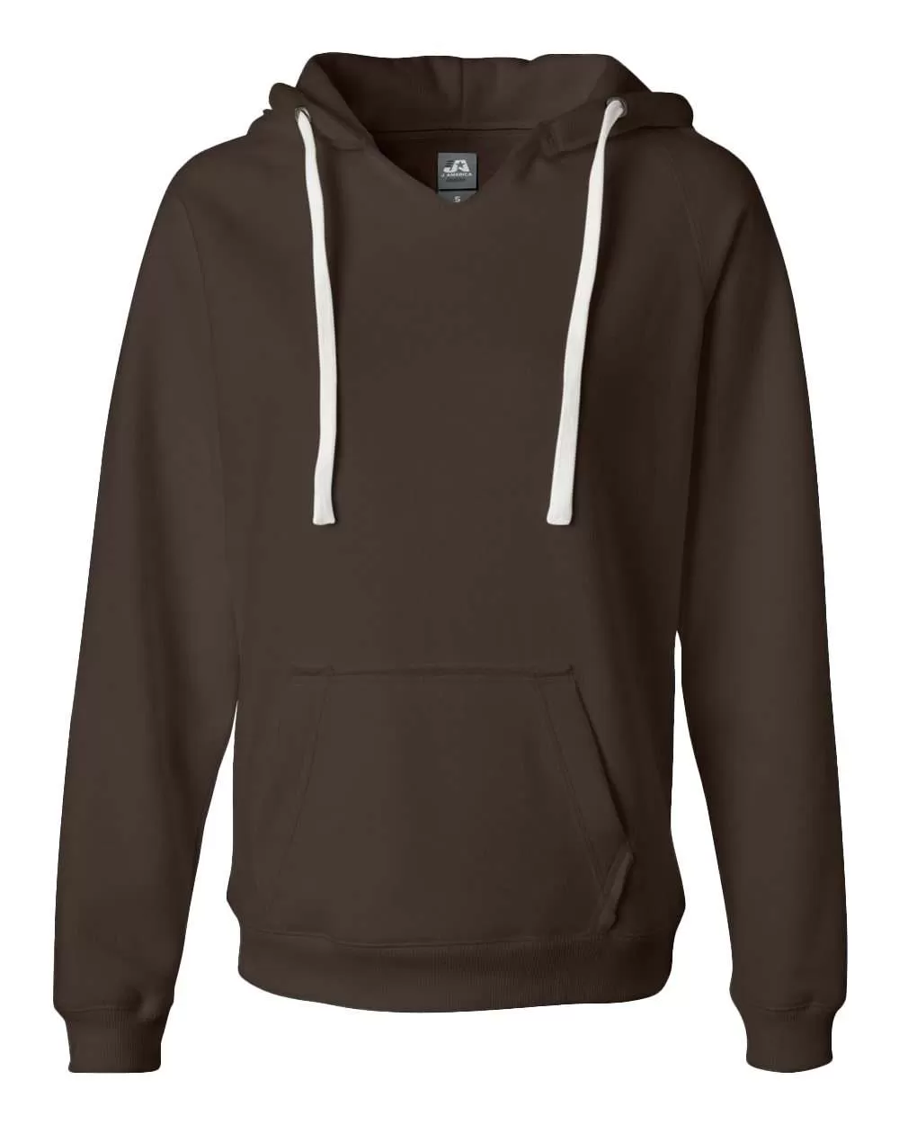 J. America 8836 Women's Sueded V-Neck Hooded Sweatshirt