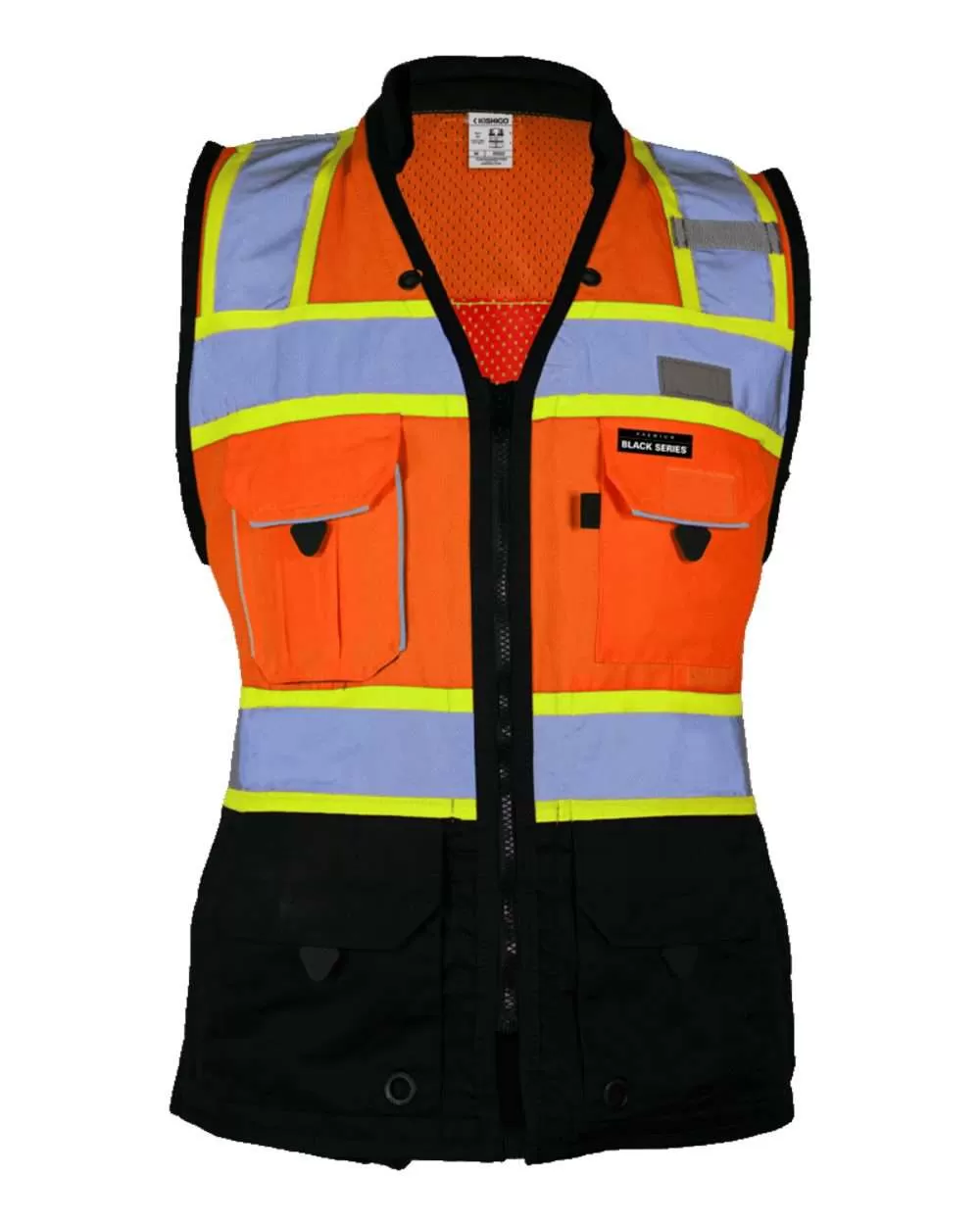 Kishigo S5021-5022 Premium Black Series® Women's Heavy Duty Surveyors Vest