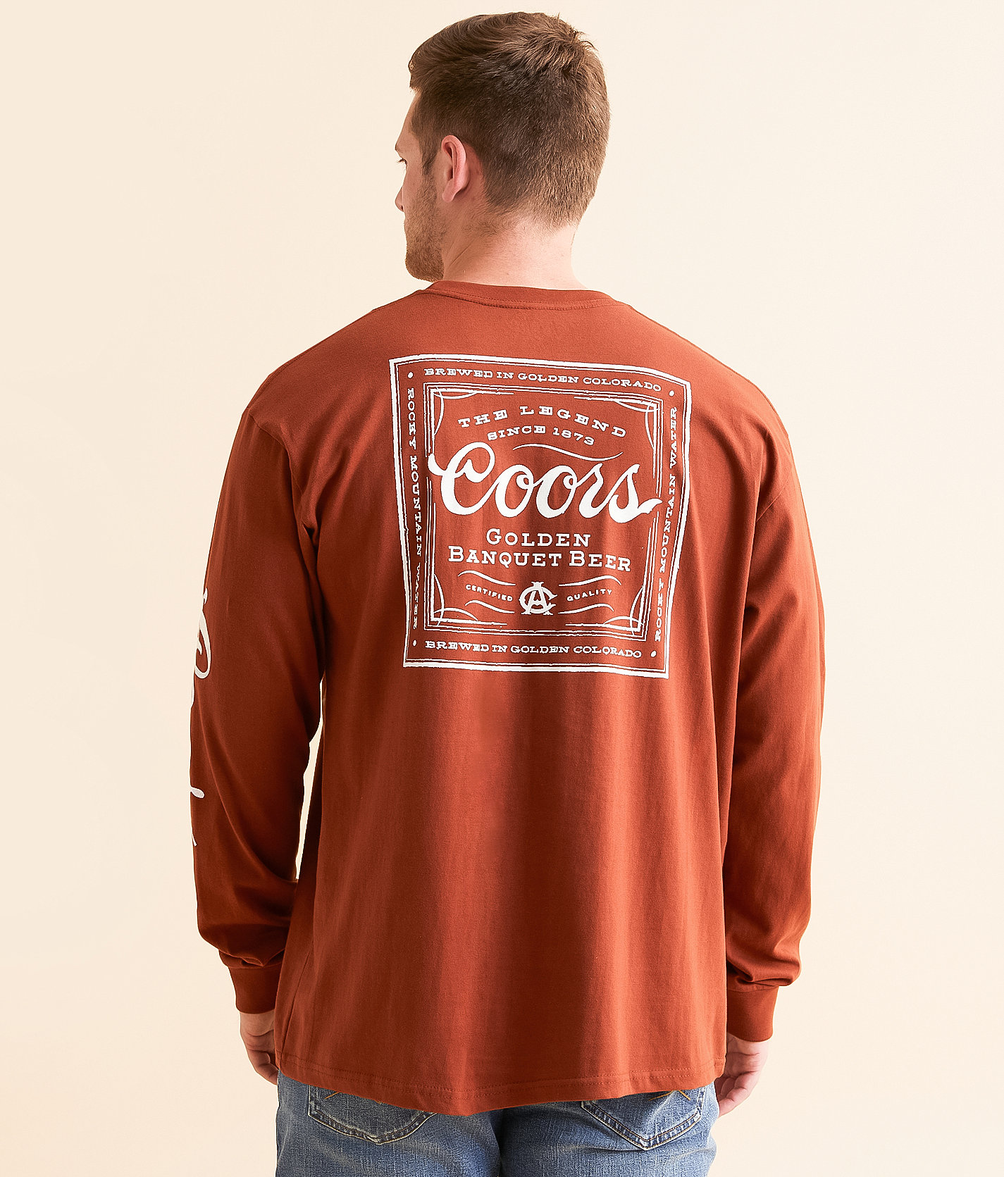 tee luv Coors® Golden Banquet Beer T-Shirt - Men's T-Shirts in Rust