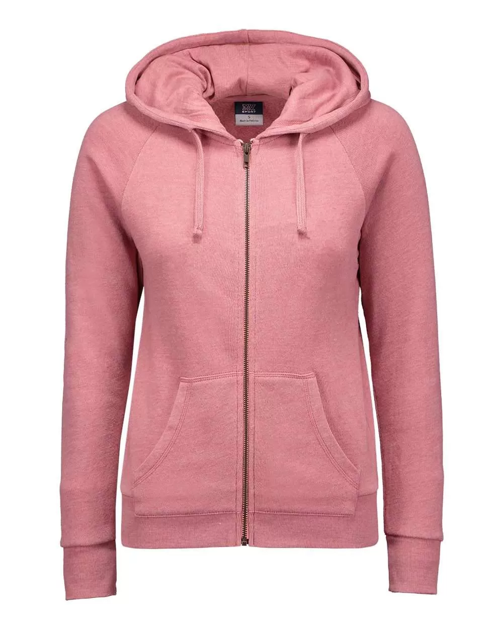 MV Sport W20150 Women's Stockton Angel Fleece Full-Zip Hooded Sweatshirt