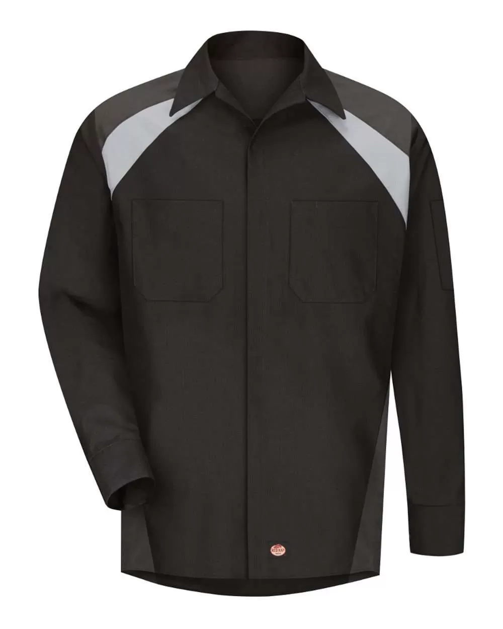 Red Kap SY18 Long Sleeve Tri-Color Shop Shirt