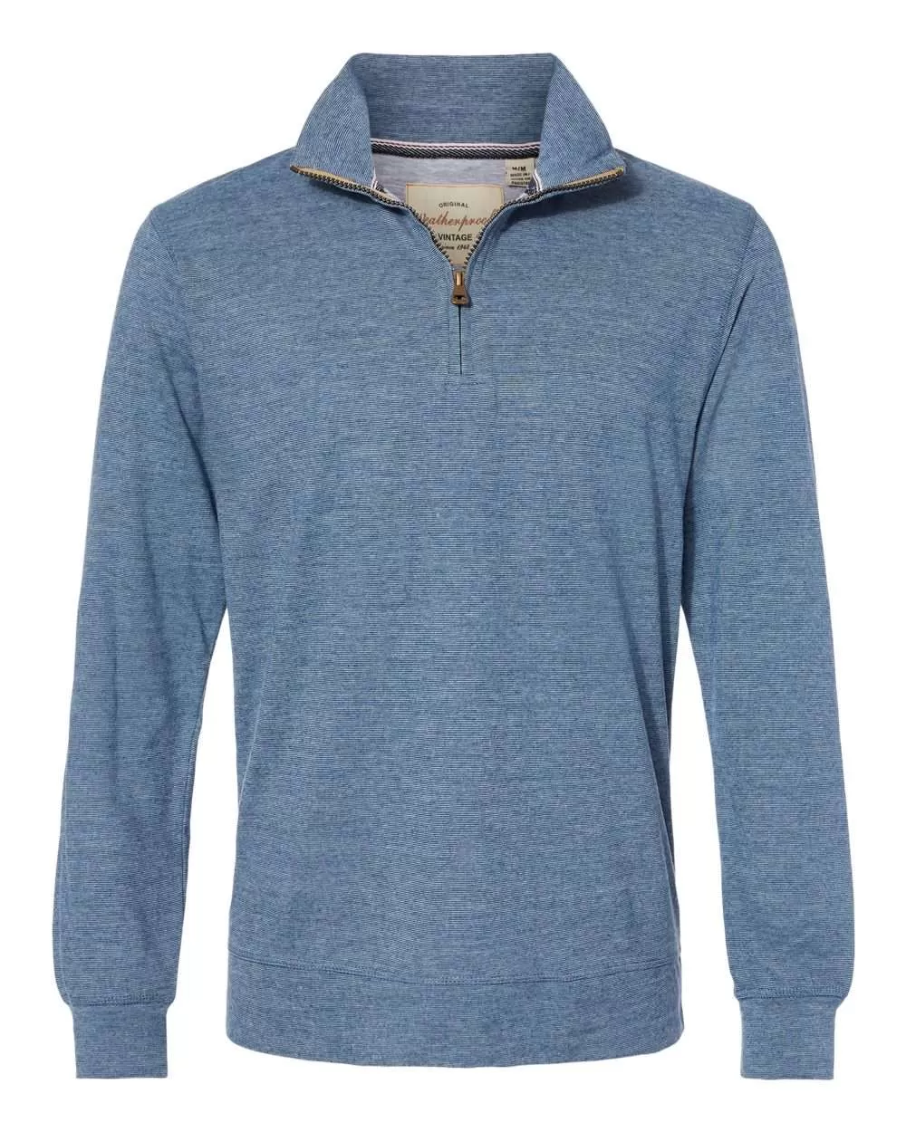 Weatherproof 2130060 Vintage Microstripe Quarter-Zip Pullover
