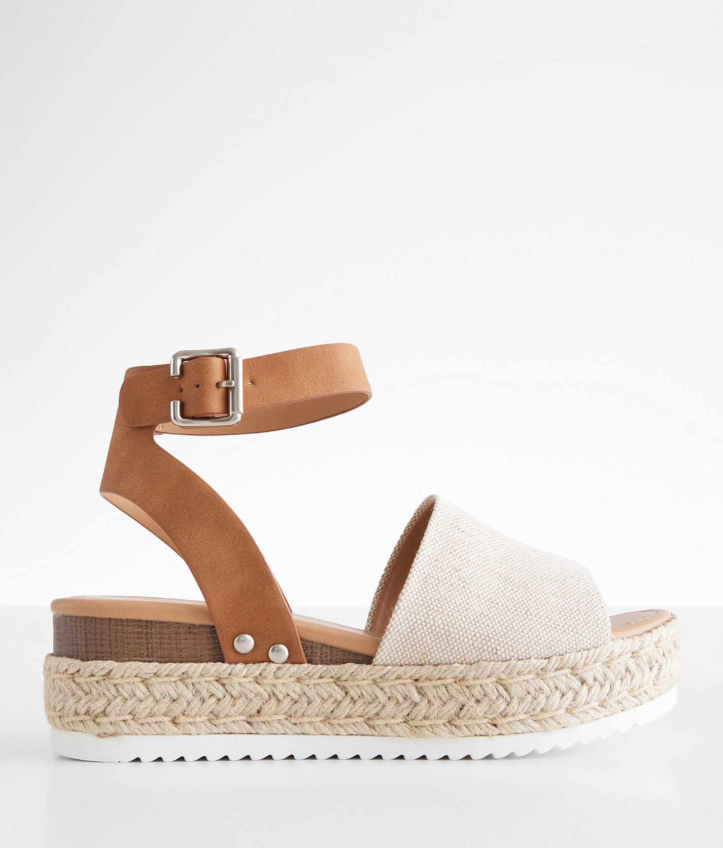 Soda Topics Flatform Sandal - Women's Shoes in Beige Tan