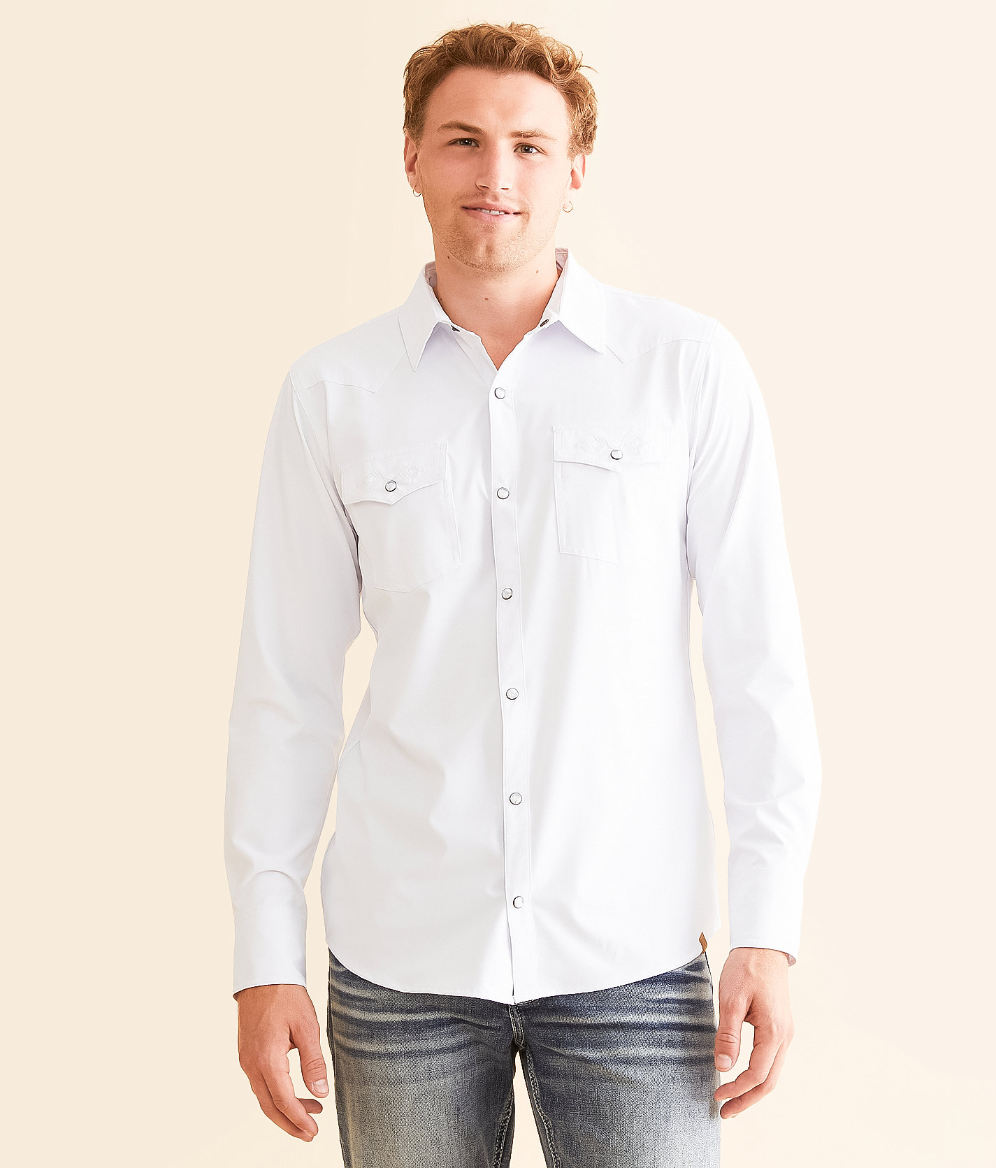 Gentry County Western Standard Performance Stretch Shirt - Men's Shirts in White