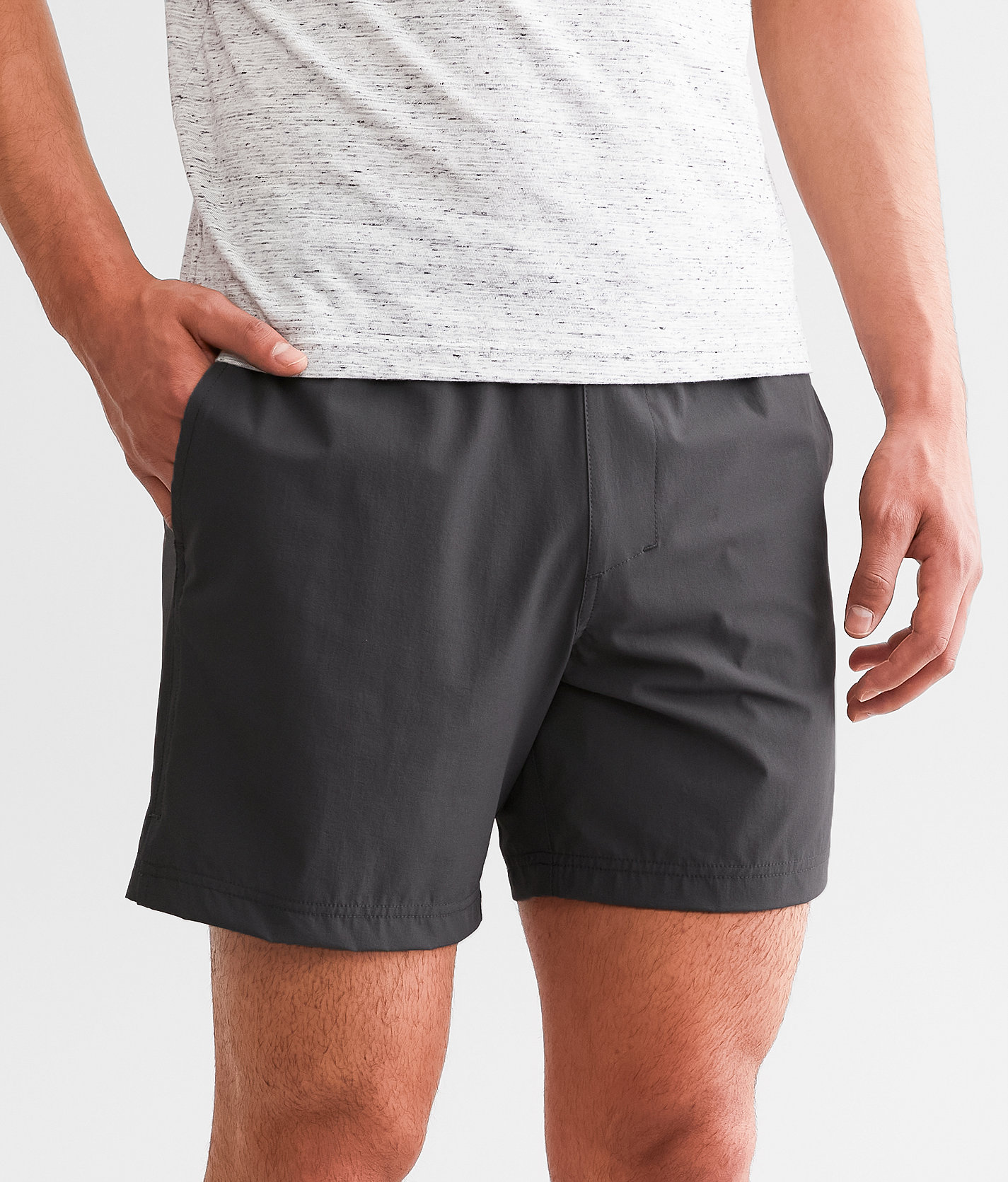 Maven Co-op Train Performance Stretch Short - Men's Activewear in Dark Shadow