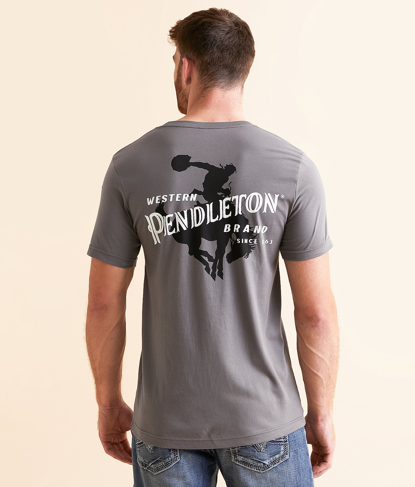 Pendleton Saddle Bronco T-Shirt - Men's T-Shirts in Asphalt