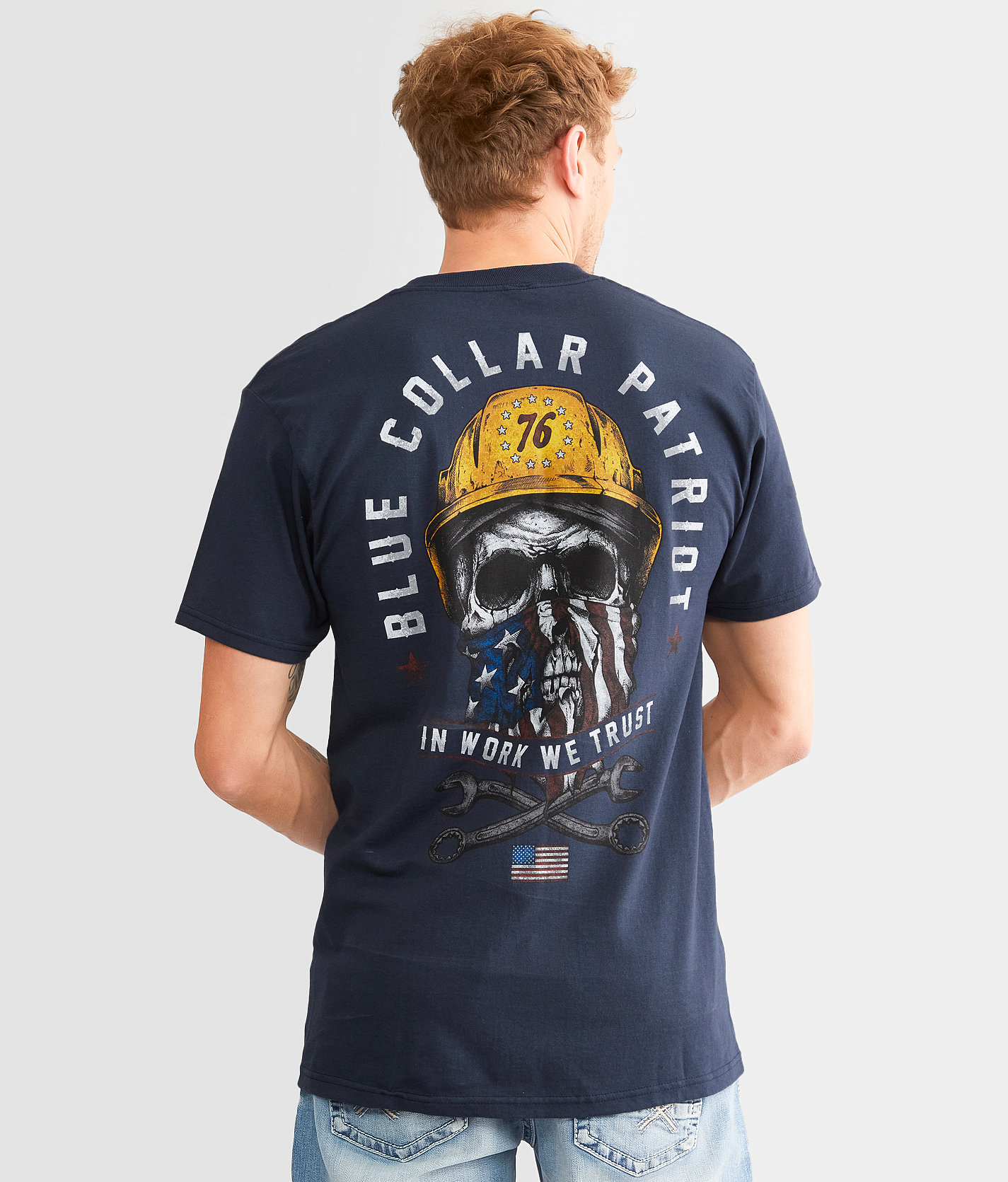 Howitzer Blue Collar Trust T-Shirt - Men's T-Shirts in Navy
