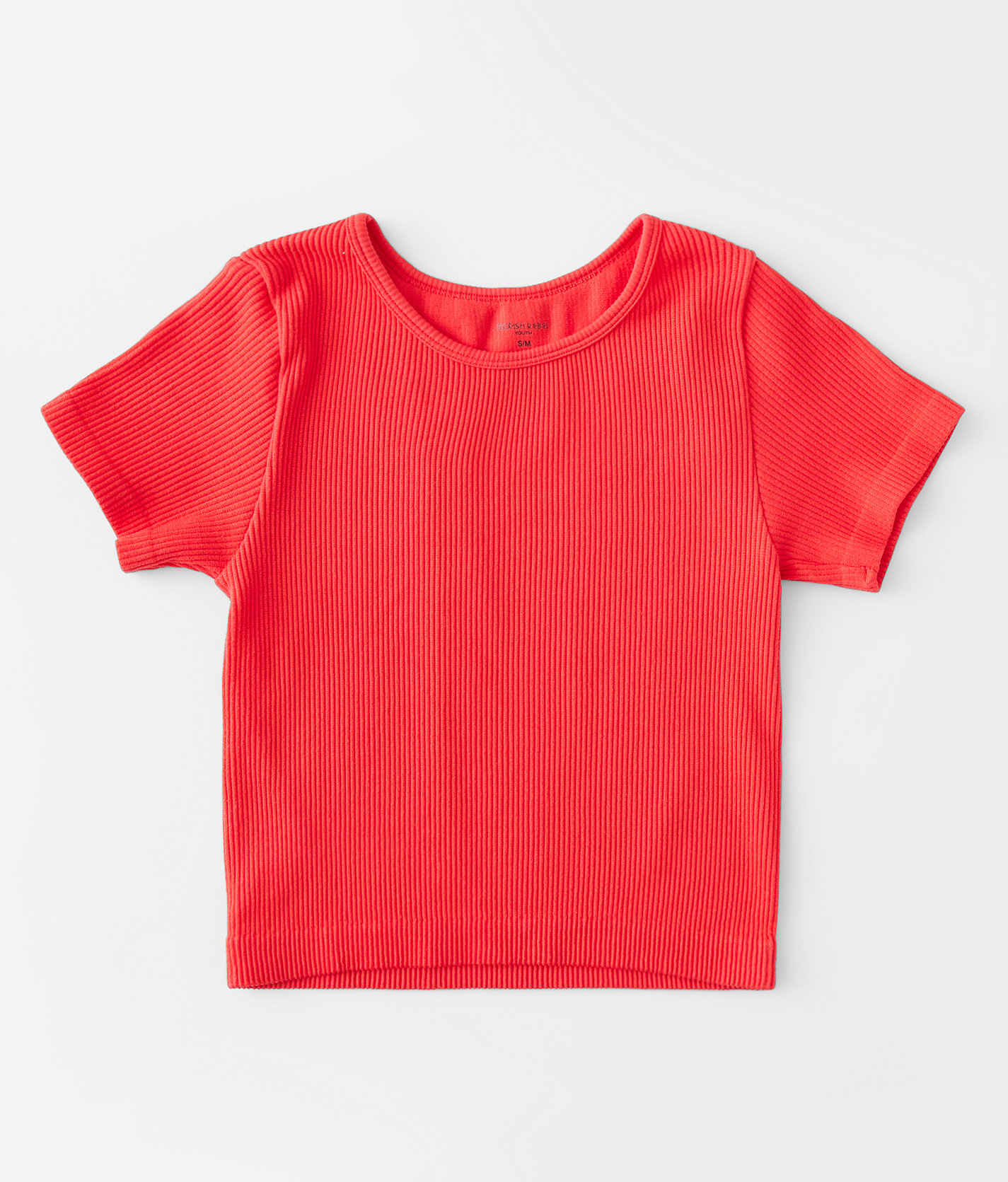 Girls - Modish Rebel Ribbed T-Shirt - Girl's T-Shirts in Bittersweet