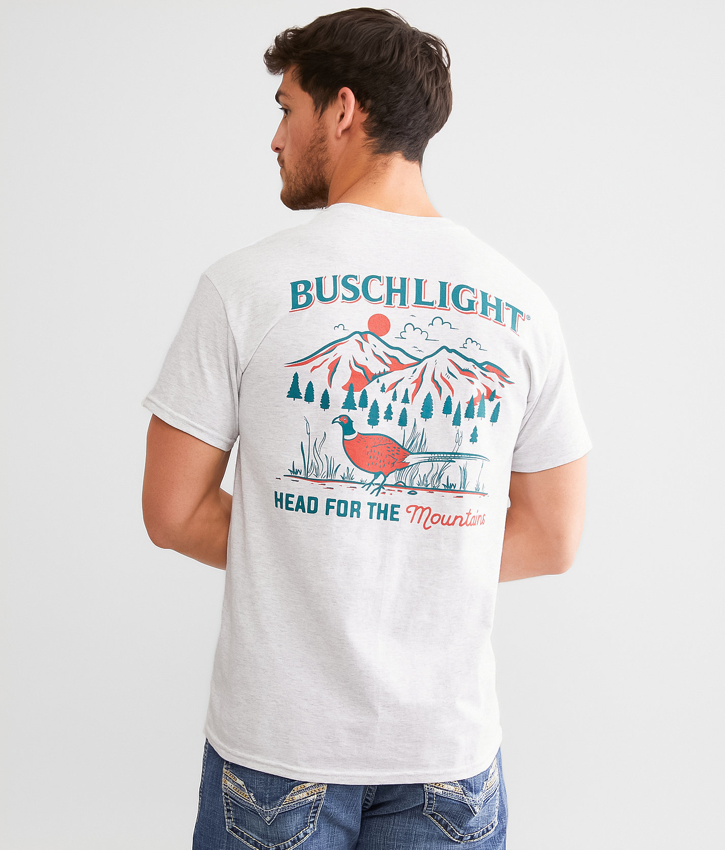 Brew City Busch Light® Vintage Pheasant T-Shirt - Men's T-Shirts in Ash