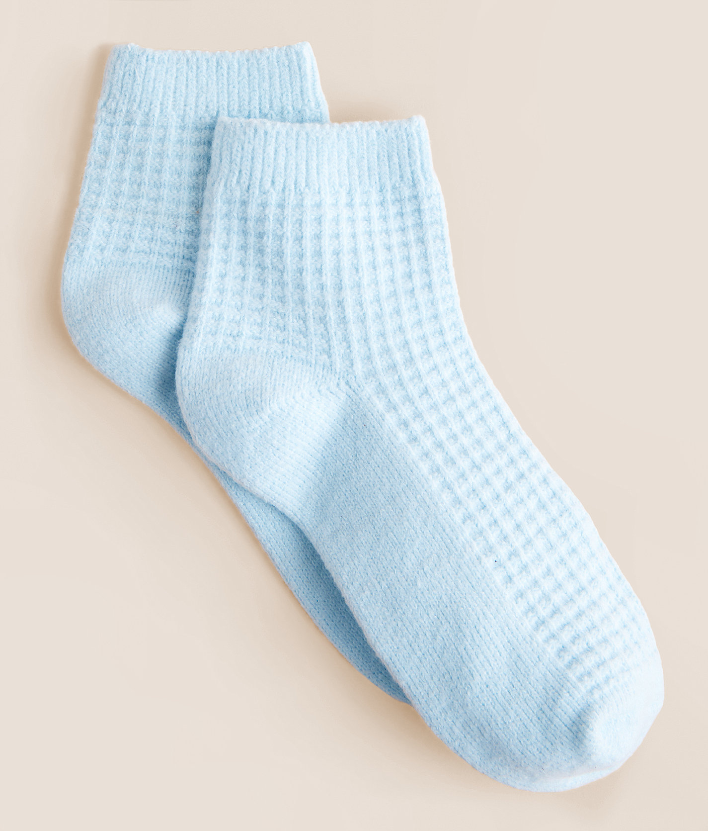 BKE Waffle Knit Socks - Women's Socks in Light Blue