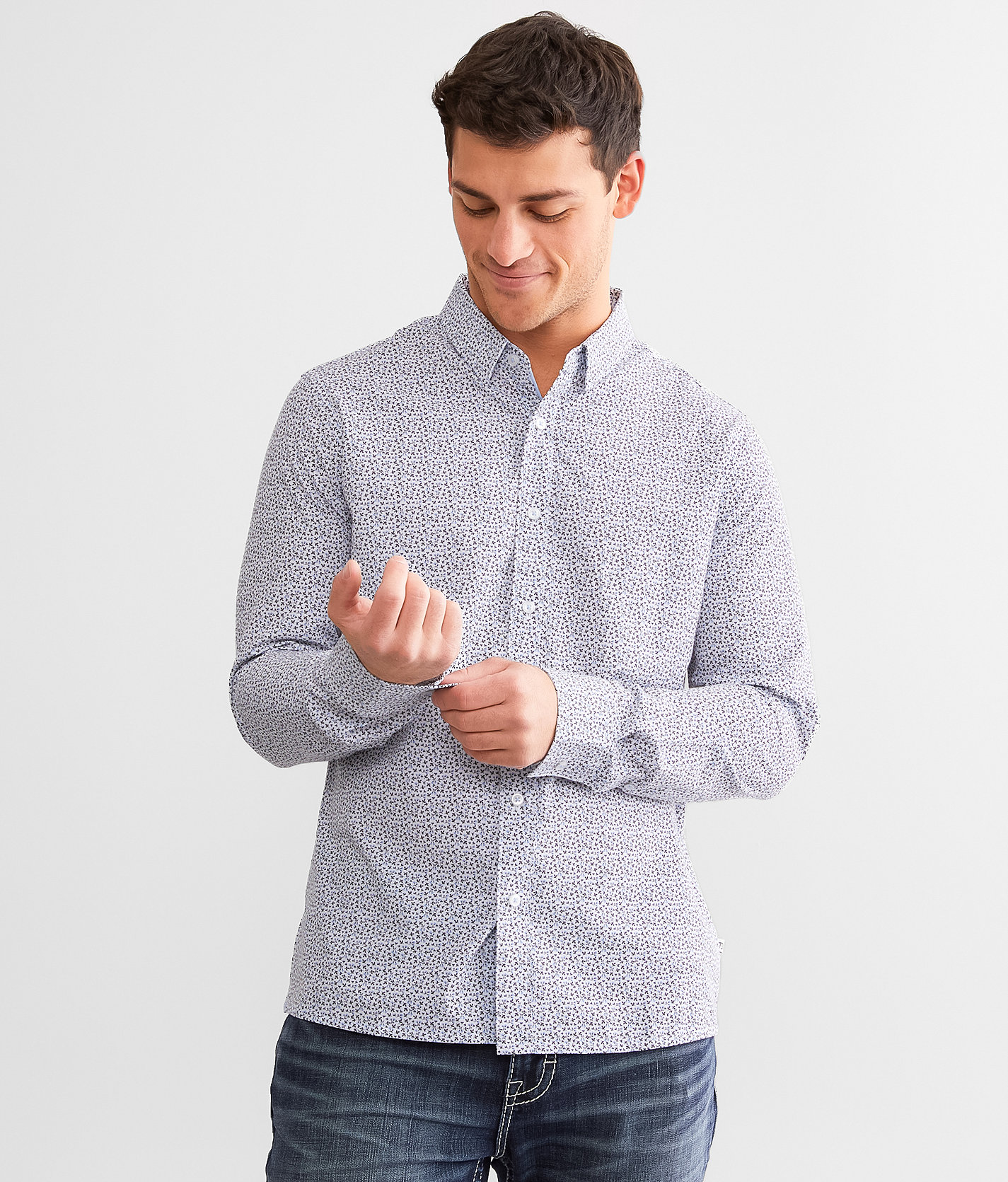 7Diamonds Peyton Stretch Shirt - Men's Shirts in White