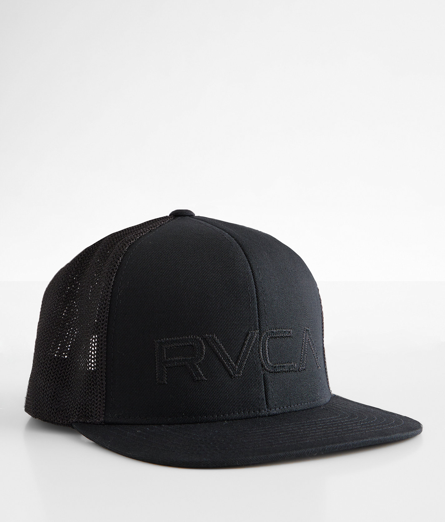 RVCA Big 110 Flexfit Trucker Hat - Men's Hats in Black