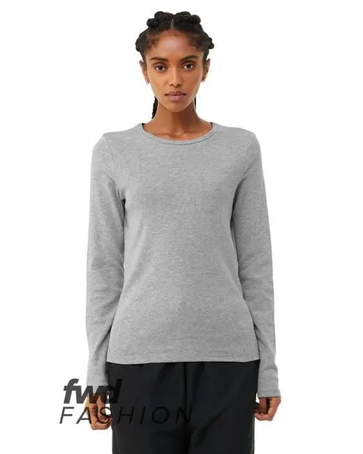 Bella + Canvas 1050BE Ladies Micro Ribbed Long-Sleeve T-Shirt