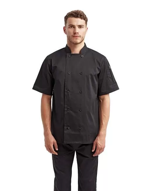 Artisan Collection by Reprime RP656 Unisex Shirt-Sleeve Sustainable Chef's Jacket