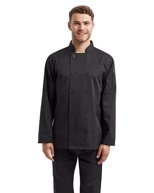 Artisan Collection by Reprime RP657 Unisex Long-Sleeve Sustainable Chef's Jacket