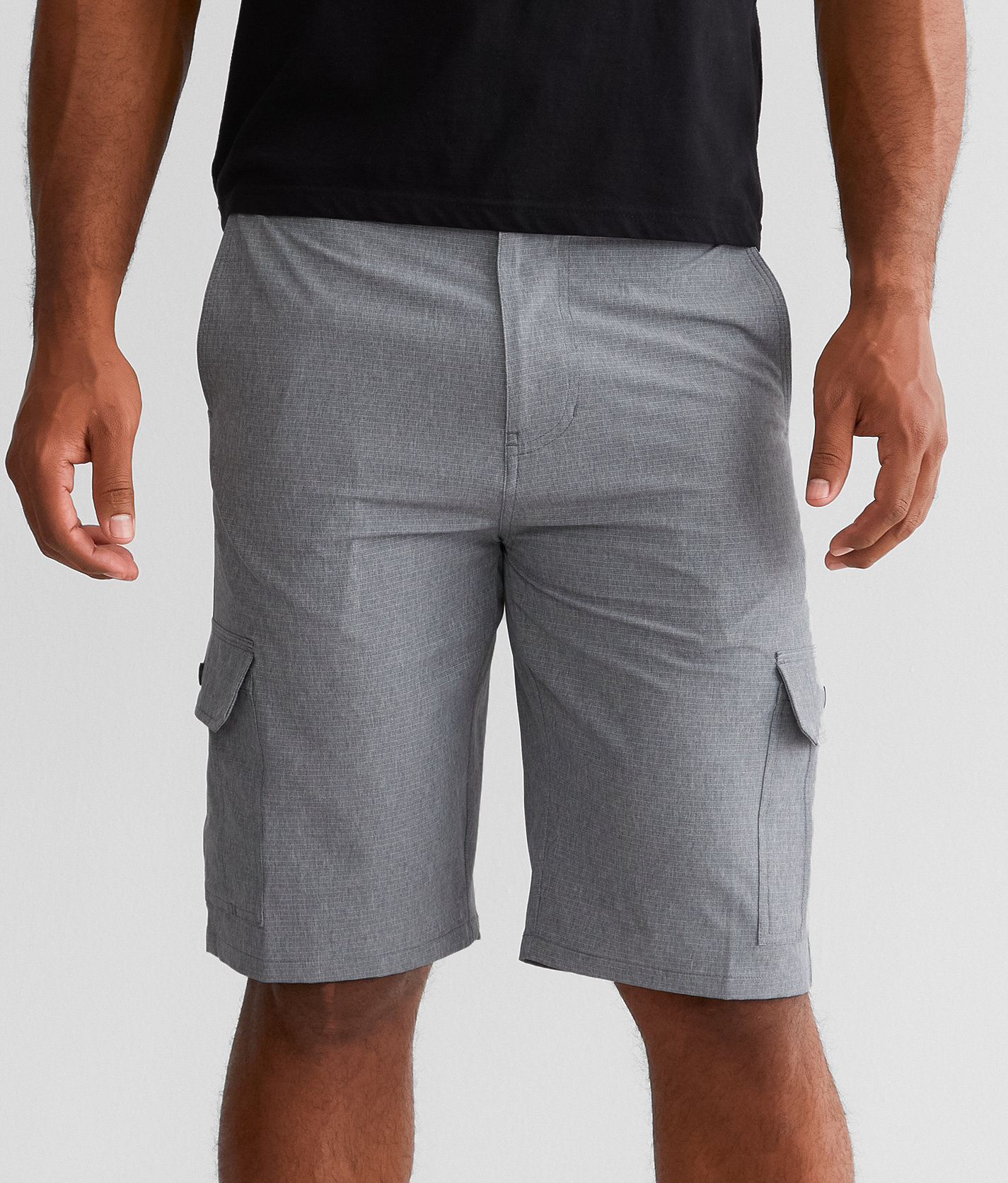 Veece Striped Cargo Stretch Short - Men's Shorts in Iron