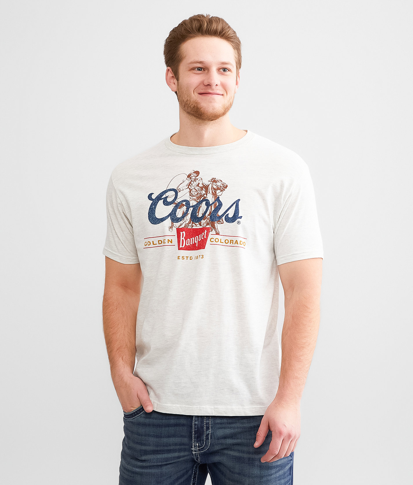 tee luv Coors® Banquet T-Shirt - Men's T-Shirts in Oatmeal