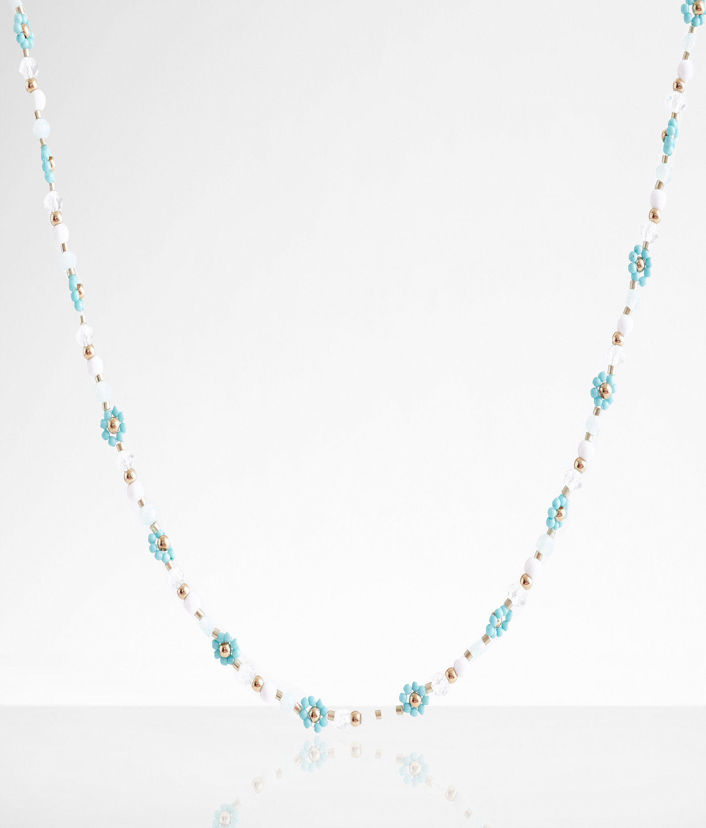 boutique by BKE Flower Necklace - Women's Jewelry in Blue