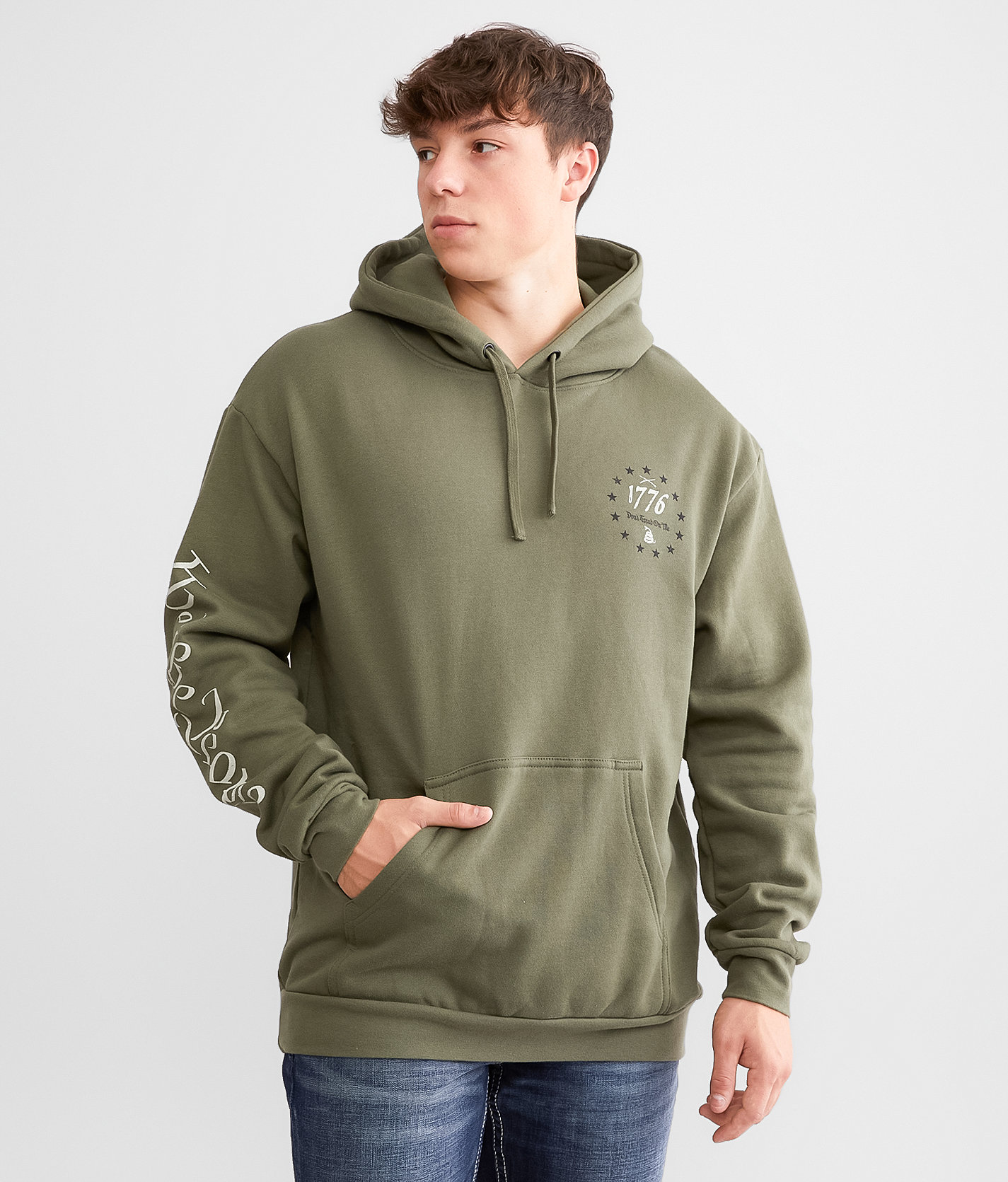 Howitzer Don't Tread Hooded Sweatshirt - Men's Sweatshirts in Surplus Green