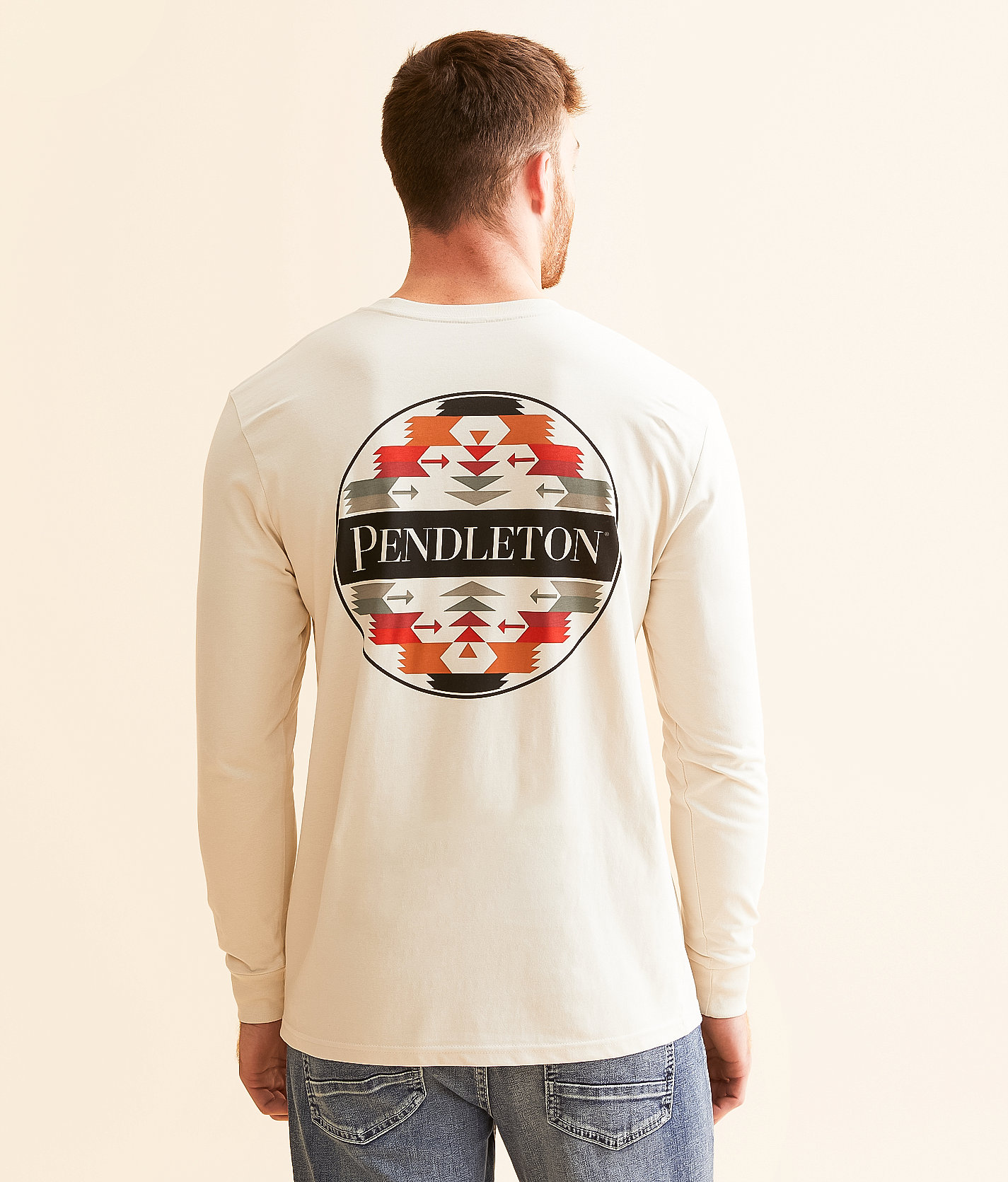 Pendleton Bridge Creek Circle T-Shirt - Men's T-Shirts in Bone