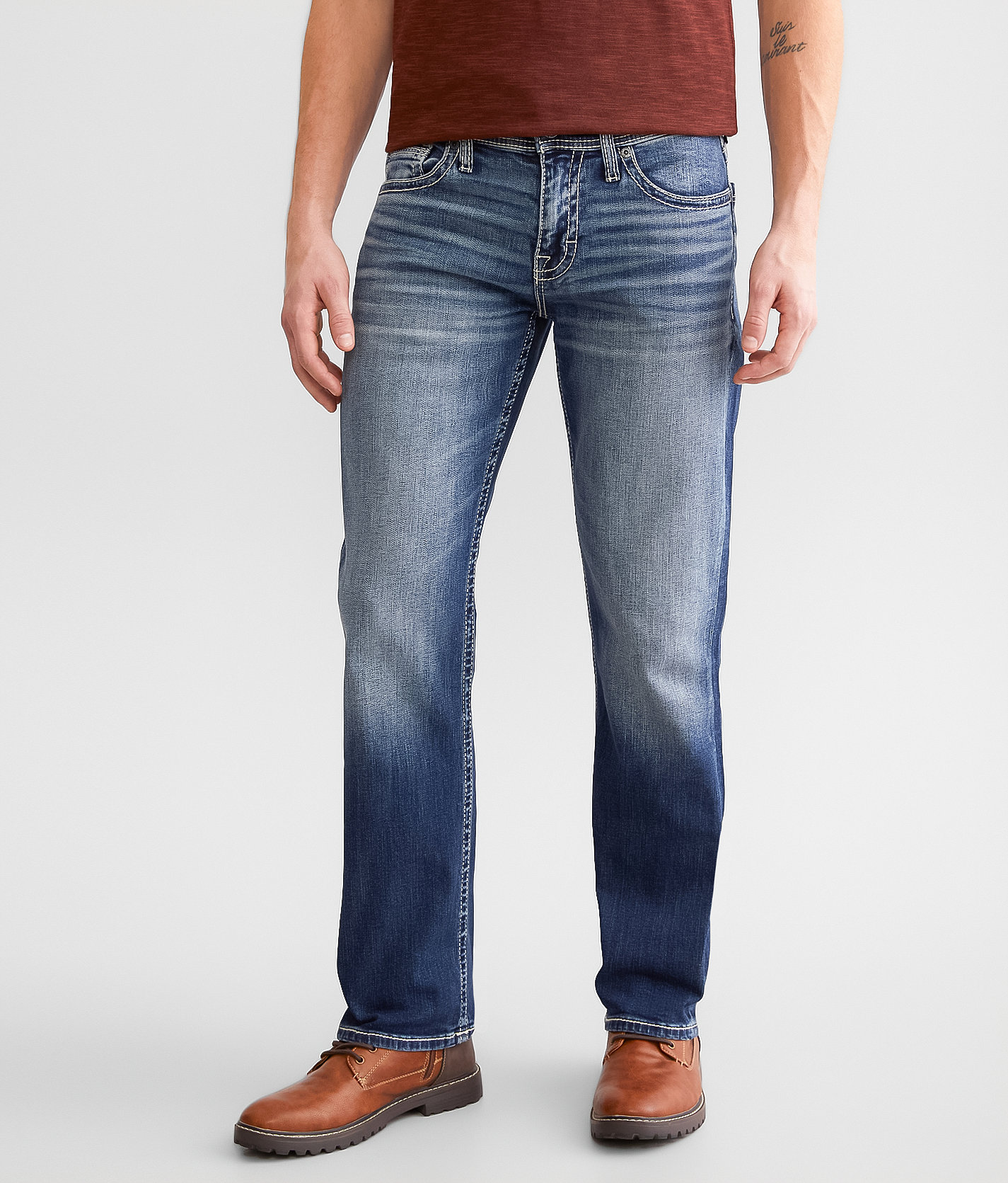 BKE Carter Boot Stretch Jean - Men's Jeans in Wollenbecker