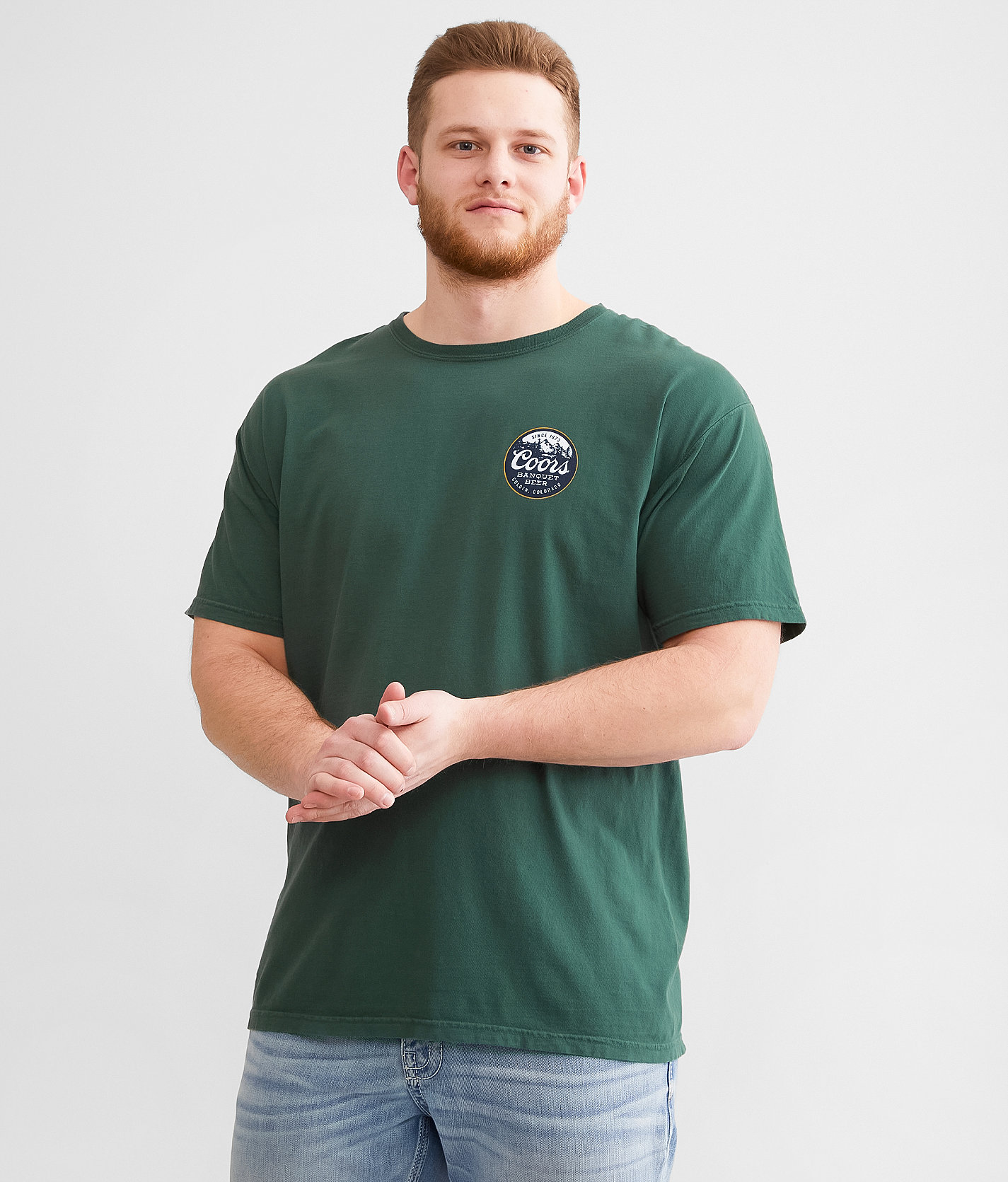tee luv Coors® Circle T-Shirt - Men's T-Shirts in Field Green