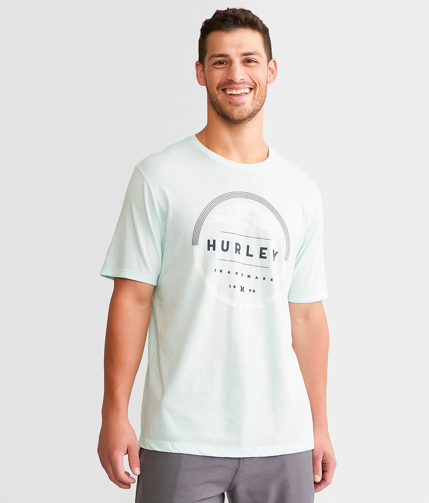 Hurley Eclipse T-Shirt - Men's T-Shirts in Teal Tinted Heather