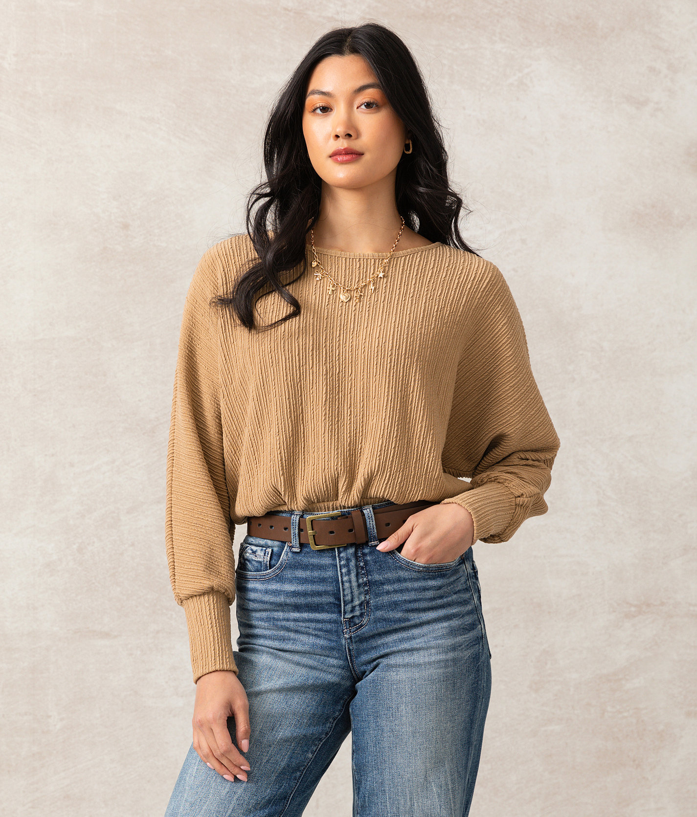 Buckle Black Ryder Ribbed Top - Women's Shirts & Blouses in Natural