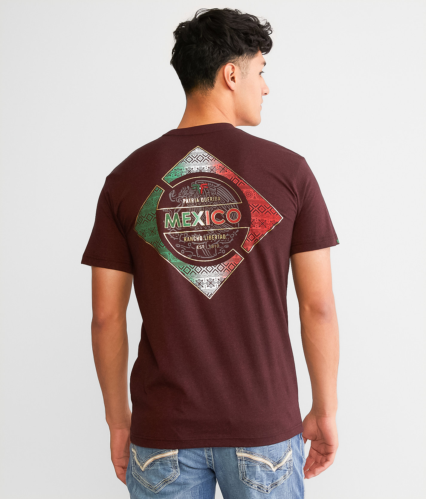 Freedom Ranch Cubo T-Shirt - Men's T-Shirts in Jester Red Black
