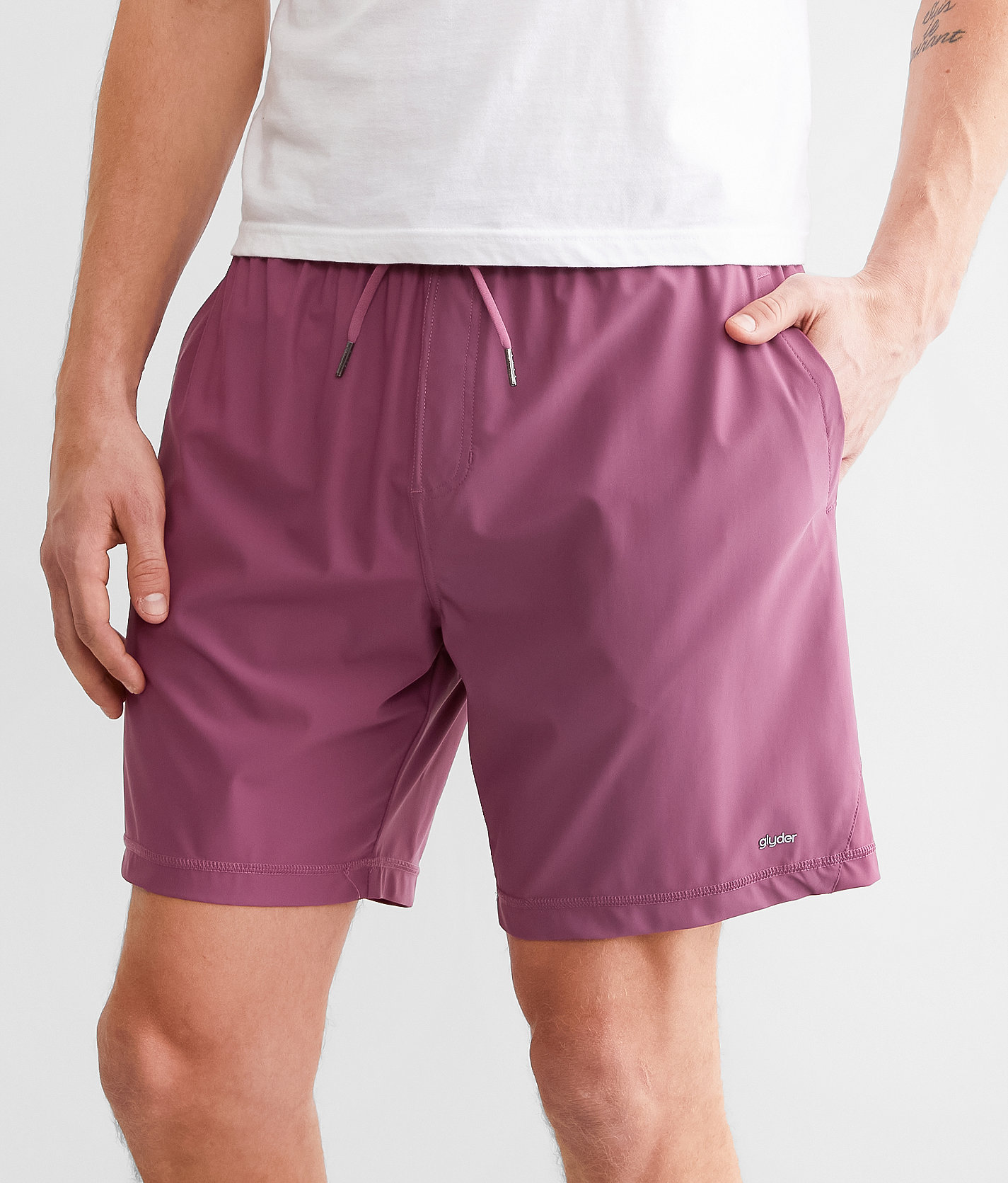 Glyder Court Active Stretch Short - Men's Shorts in Rouge