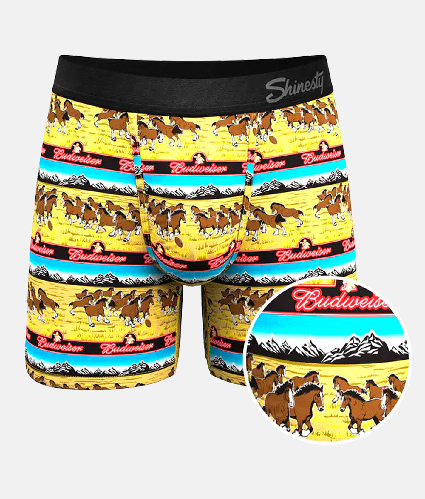 Shinesty® The Wild Stallions Stretch Boxer Briefs - Men's Boxer Briefs in Multi