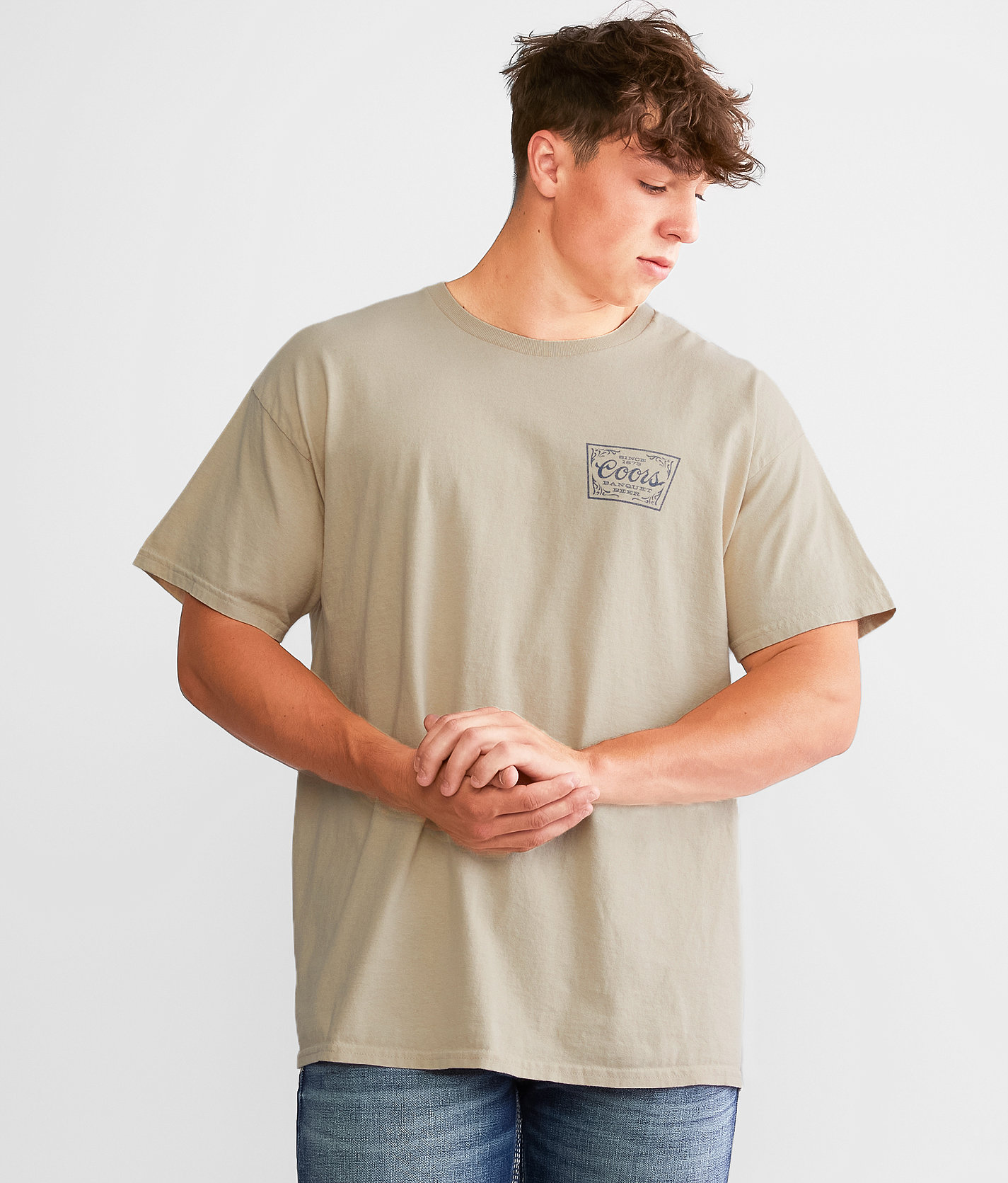 Junkfood Coors® Rocky Mountain T-Shirt - Men's T-Shirts in Sand